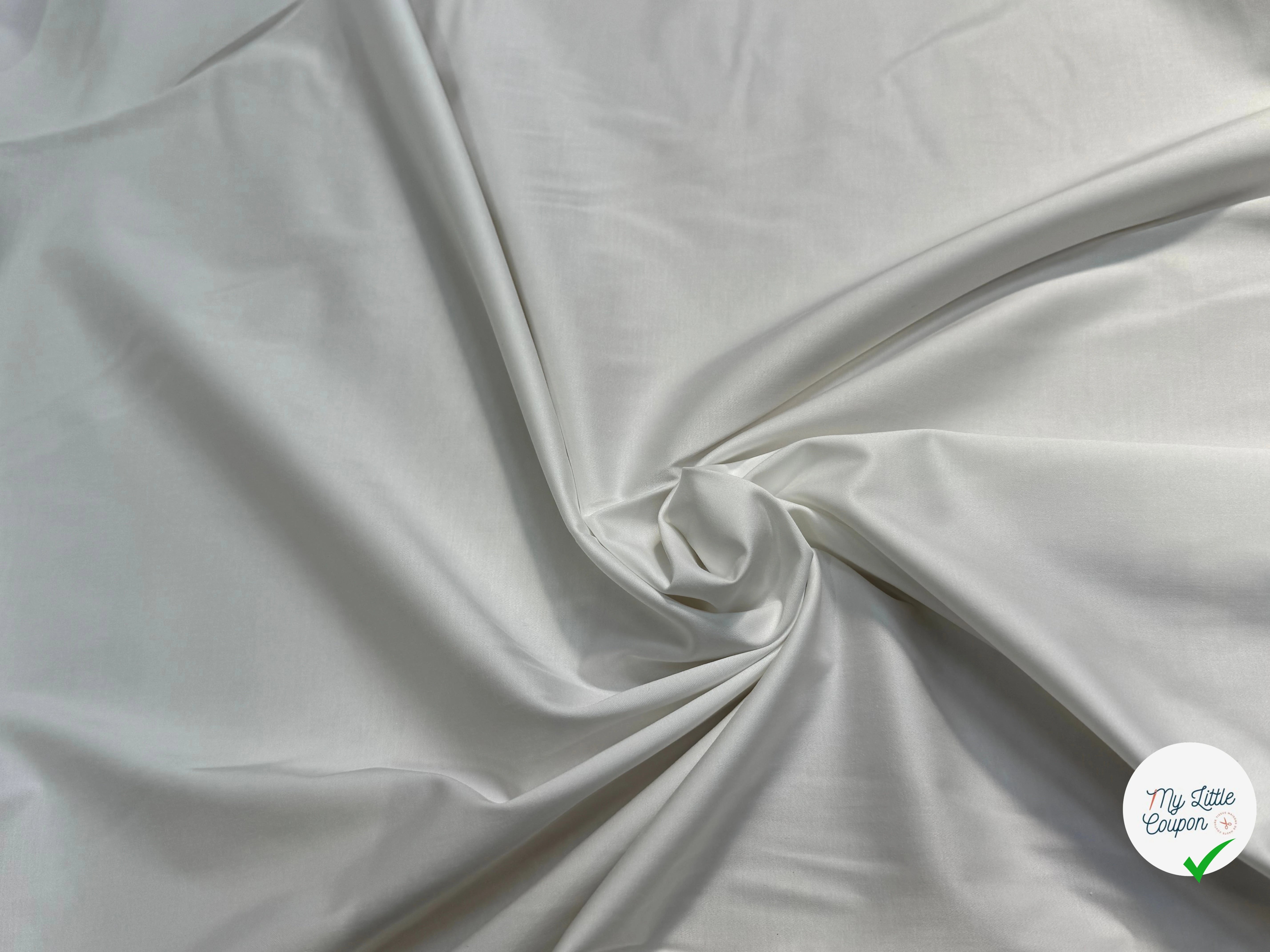 SATIN DE COTON OPTIQUE 5% ÉLASTHANNE COUTURE - My Little Coupon