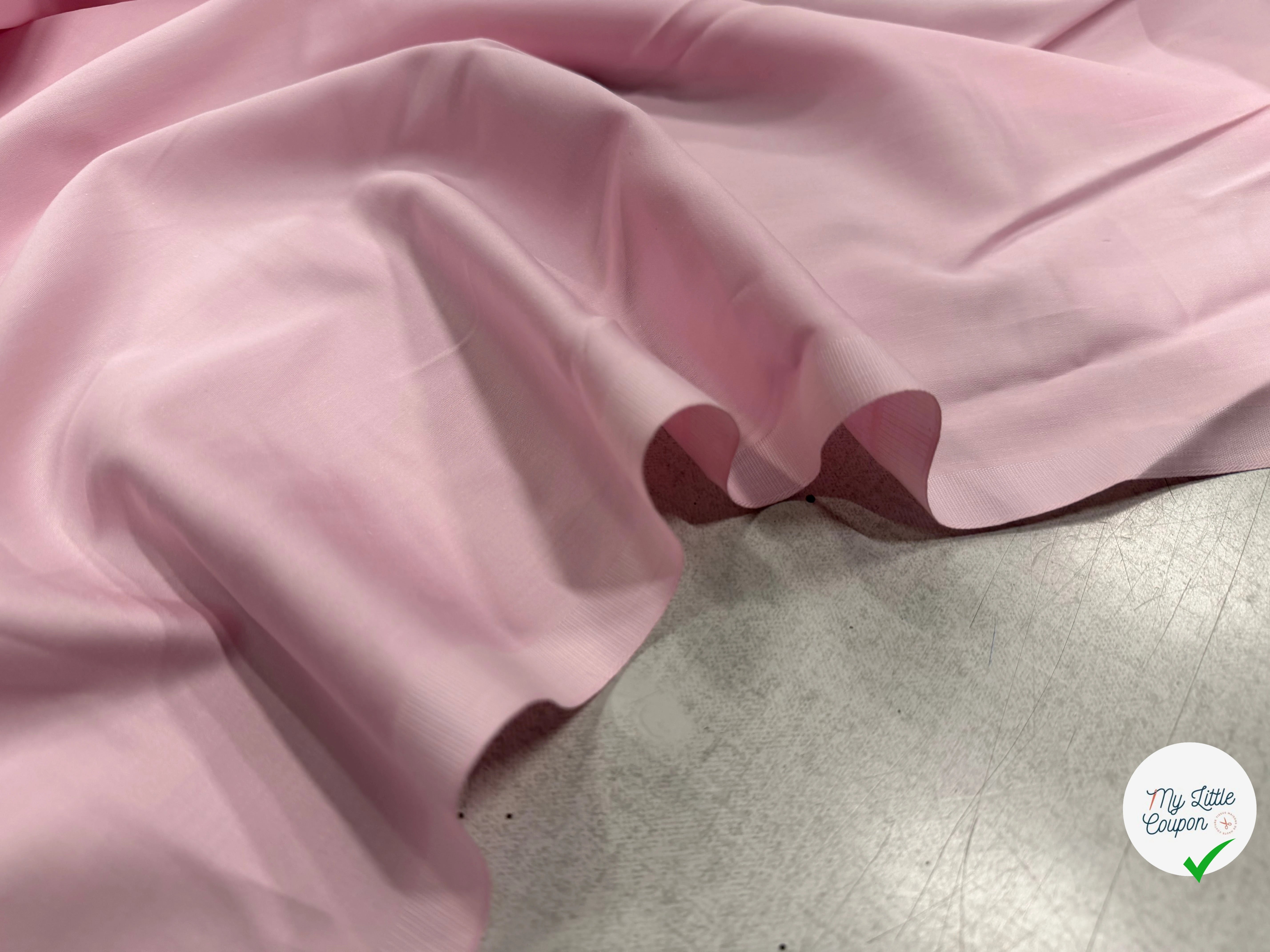 SATIN DE COTON ROSE BÉBÉ - My Little Coupon