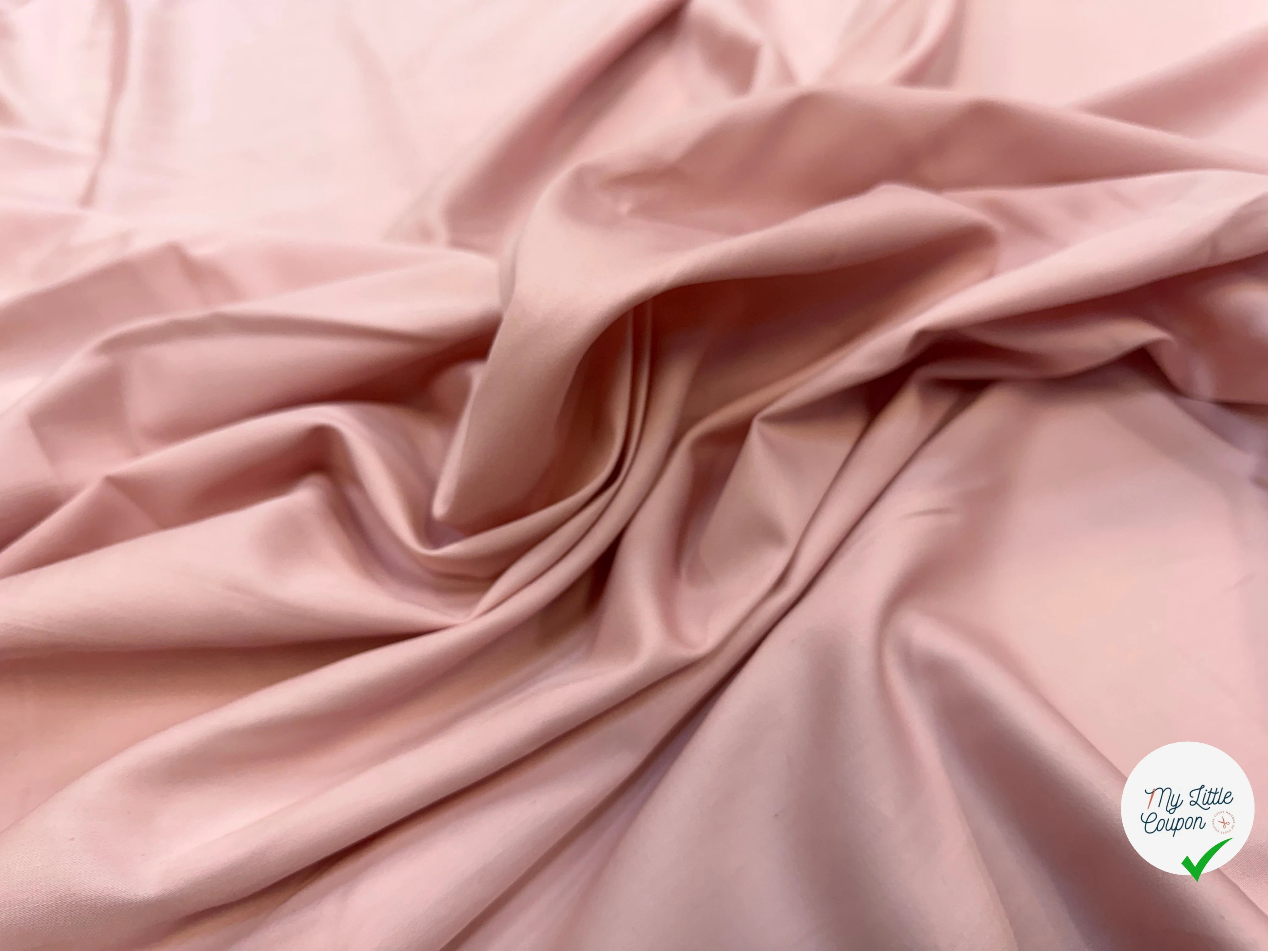SATIN DE COTON ROSE BLUSH - My Little Coupon