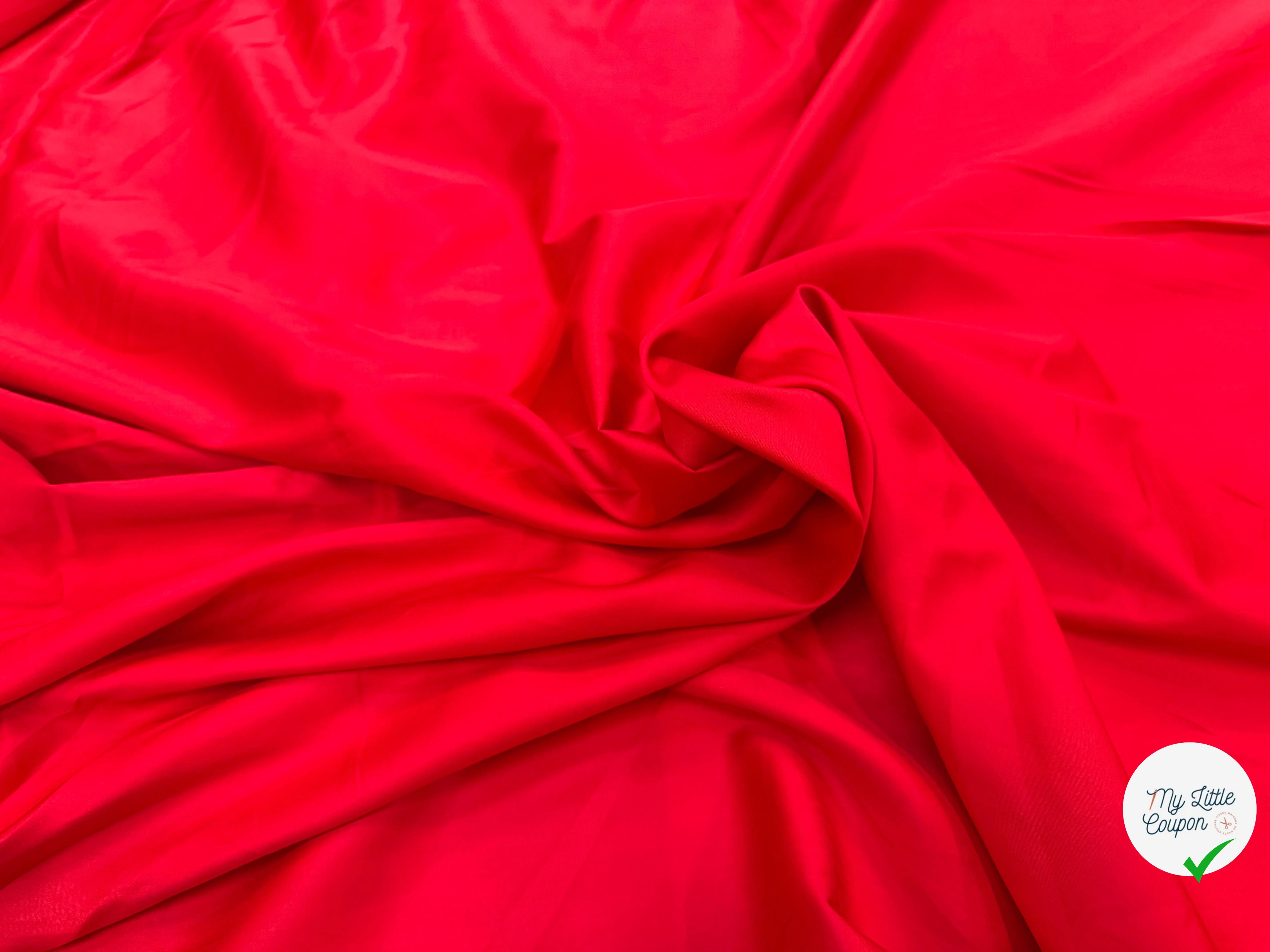 SATIN DE COTON ROUGE - My Little Coupon