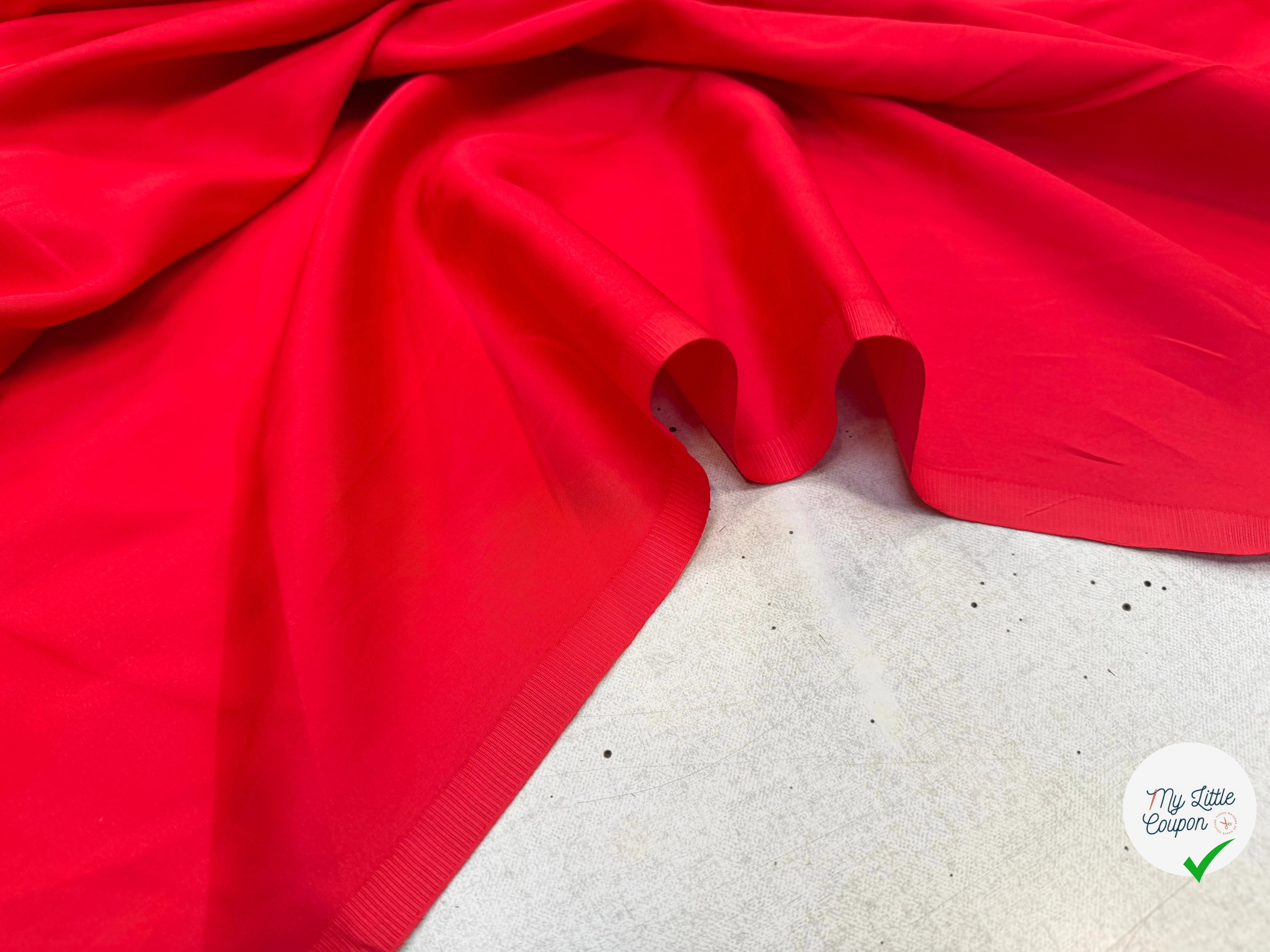 SATIN DE COTON ROUGE - My Little Coupon