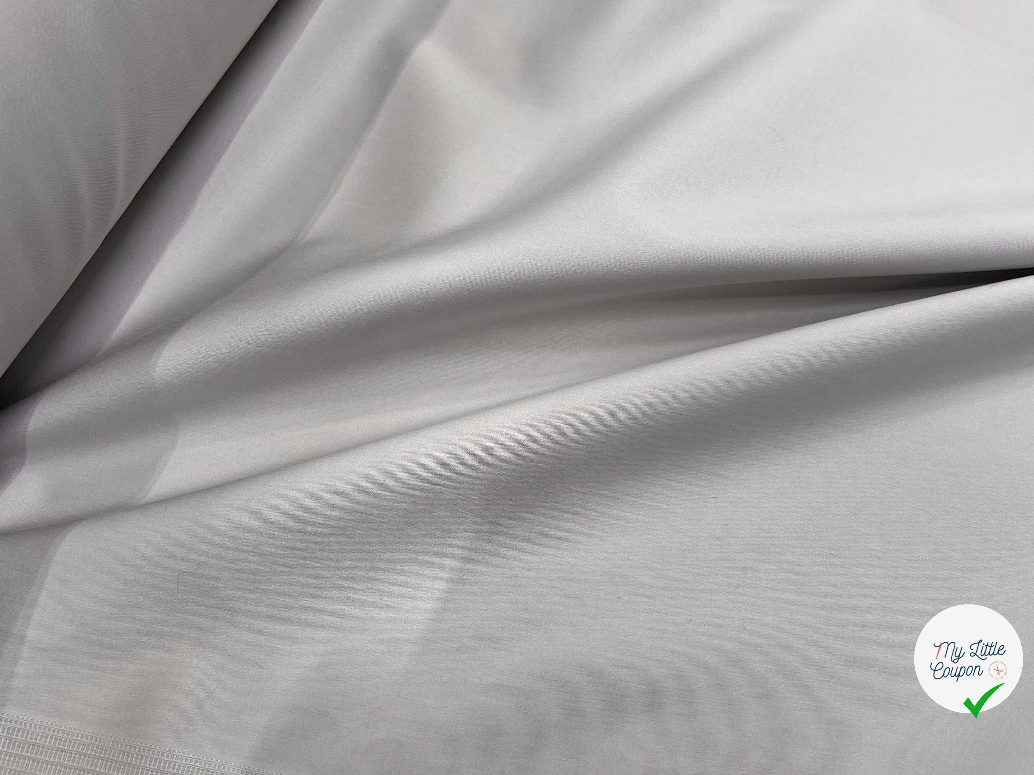 SATIN DE COTON STRETCH BEIGE CAFÉ AU LAIT - My Little Coupon