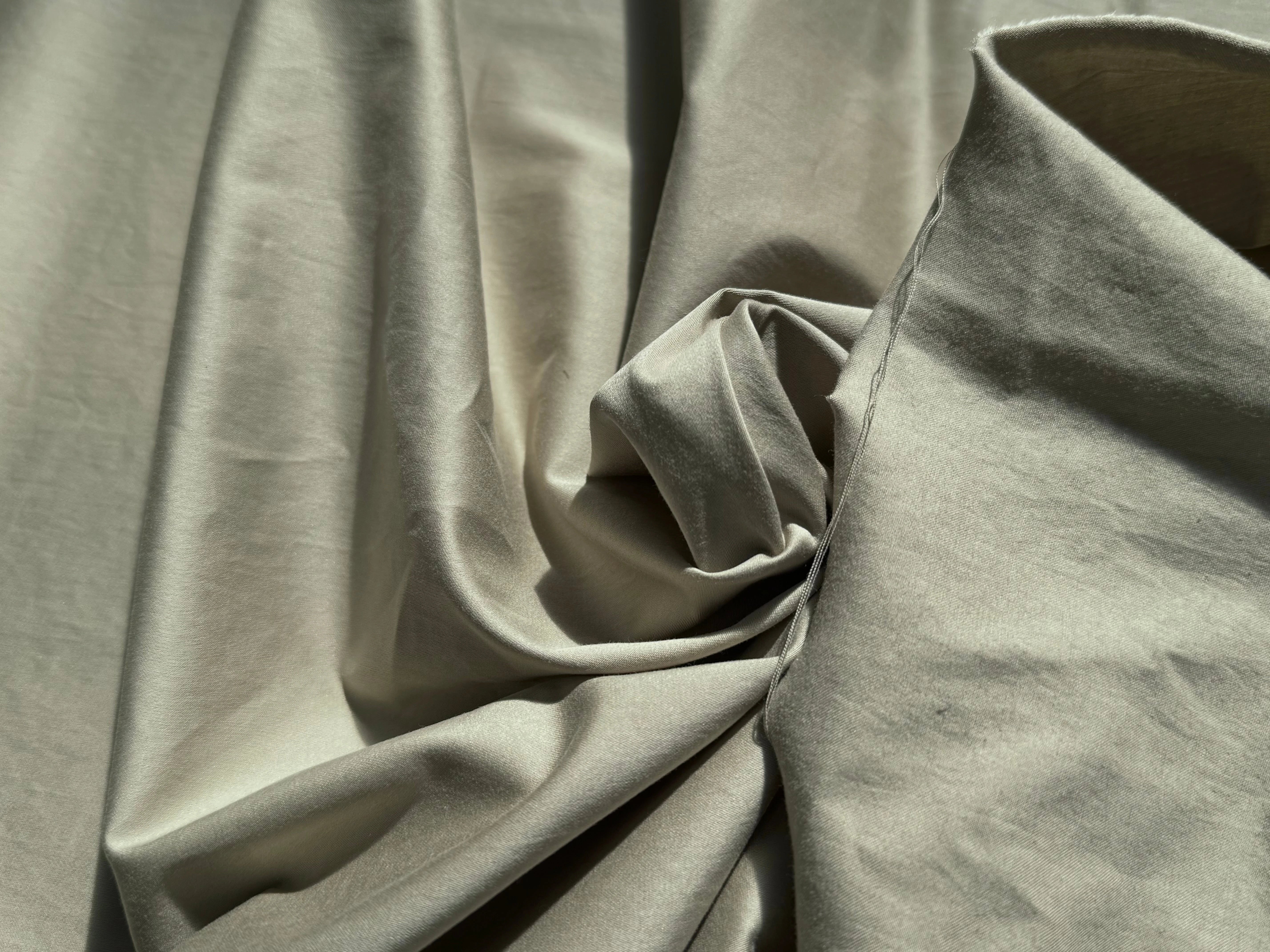 SATIN DE COTON STRETCH BEIGE SUBLIME - My Little Coupon