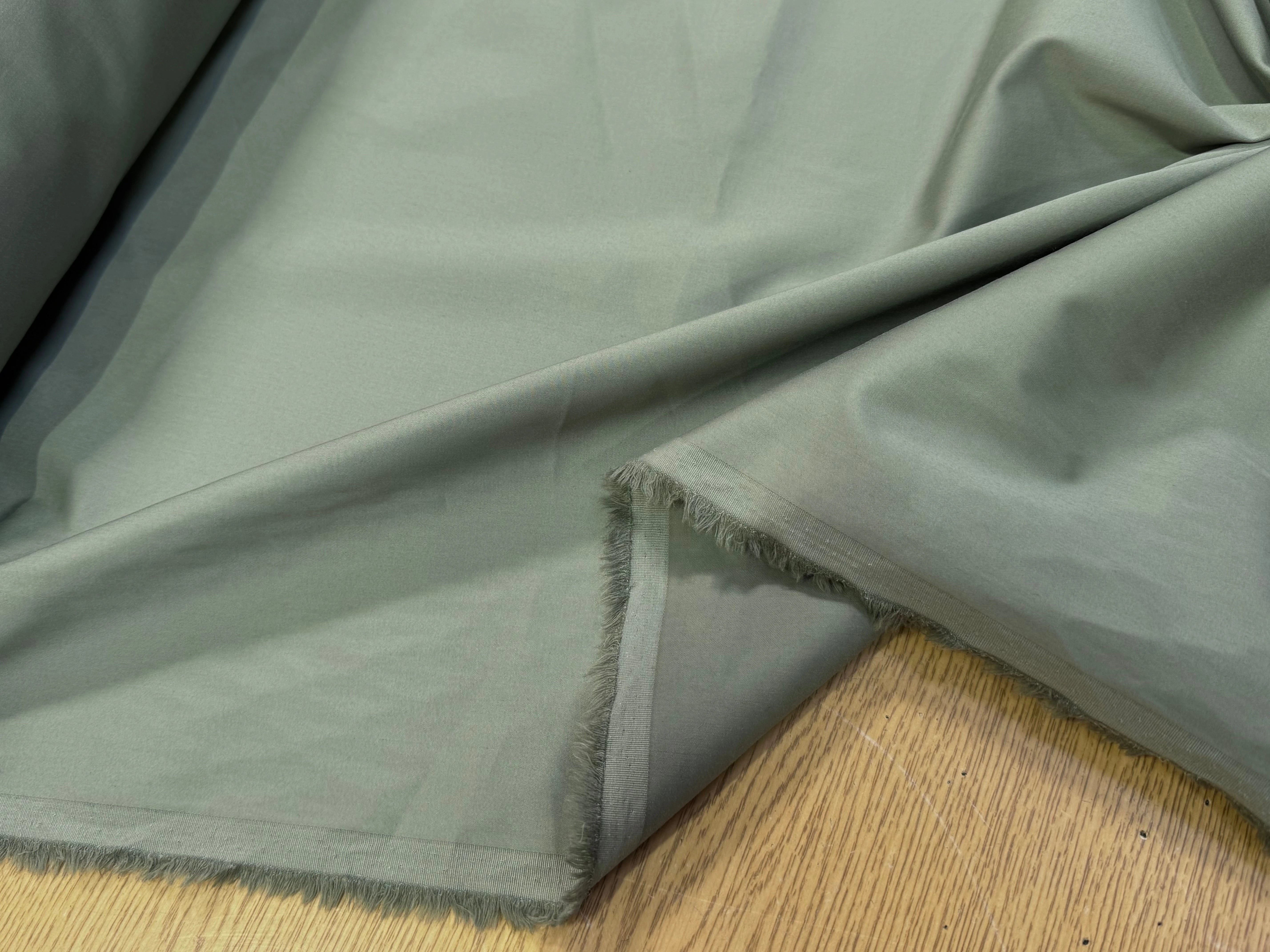 SATIN DE COTON VERT MENTHE CLAIRE STRETCH - My Little Coupon