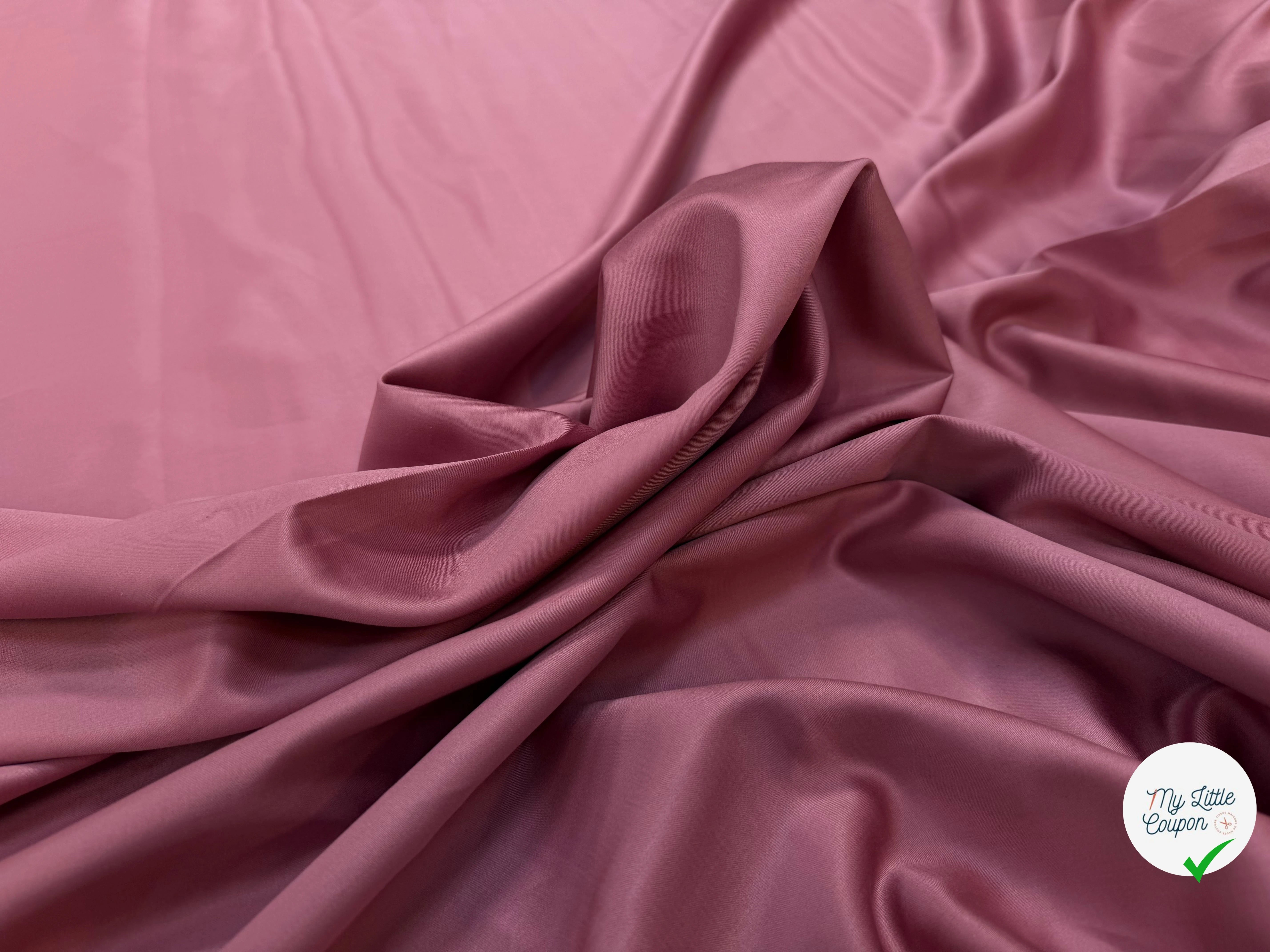 SATIN DE COTON VIEUX ROSE - My Little Coupon