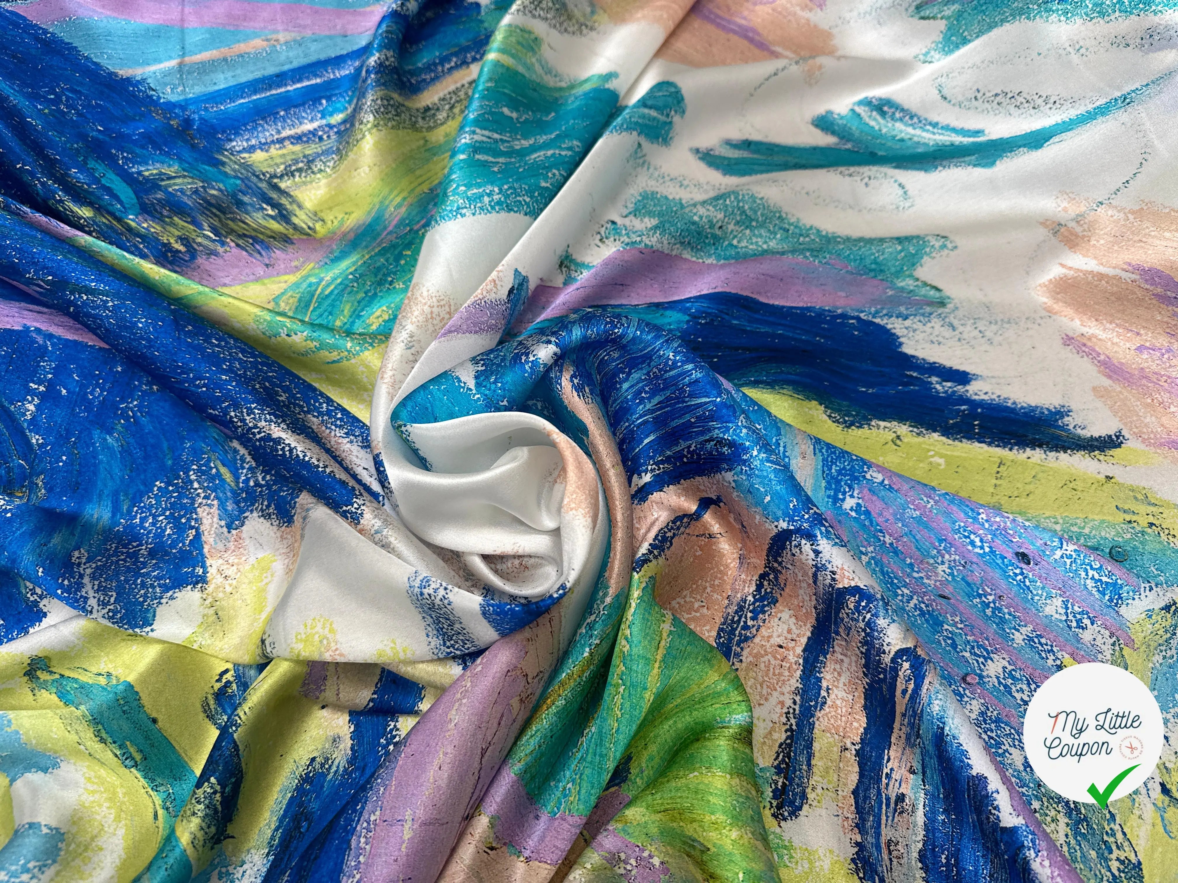 SATIN DE SOIE AQUARELLA ITALIANA - My Little Coupon