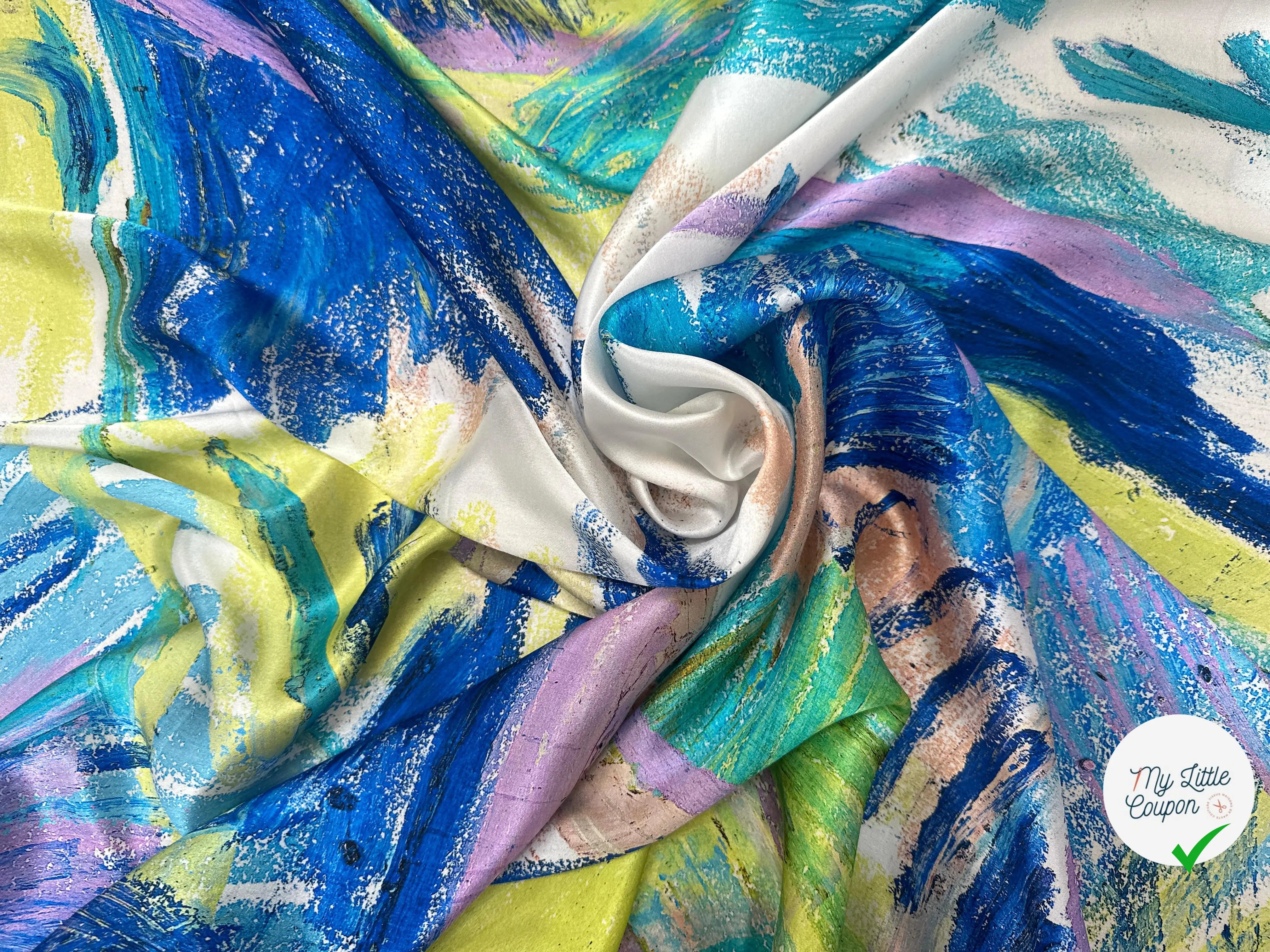 SATIN DE SOIE AQUARELLA ITALIANA - My Little Coupon