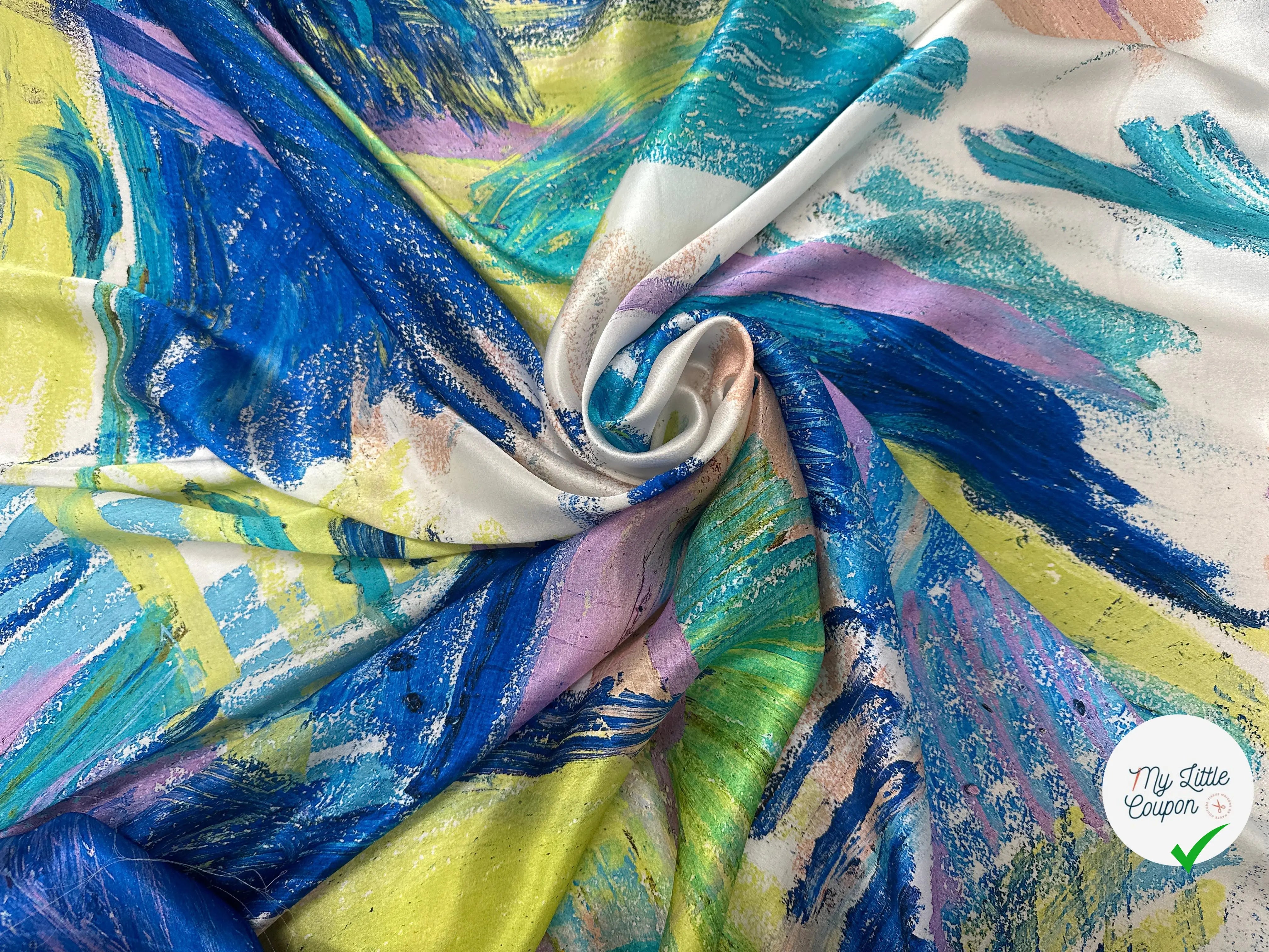 SATIN DE SOIE AQUARELLA ITALIANA - My Little Coupon