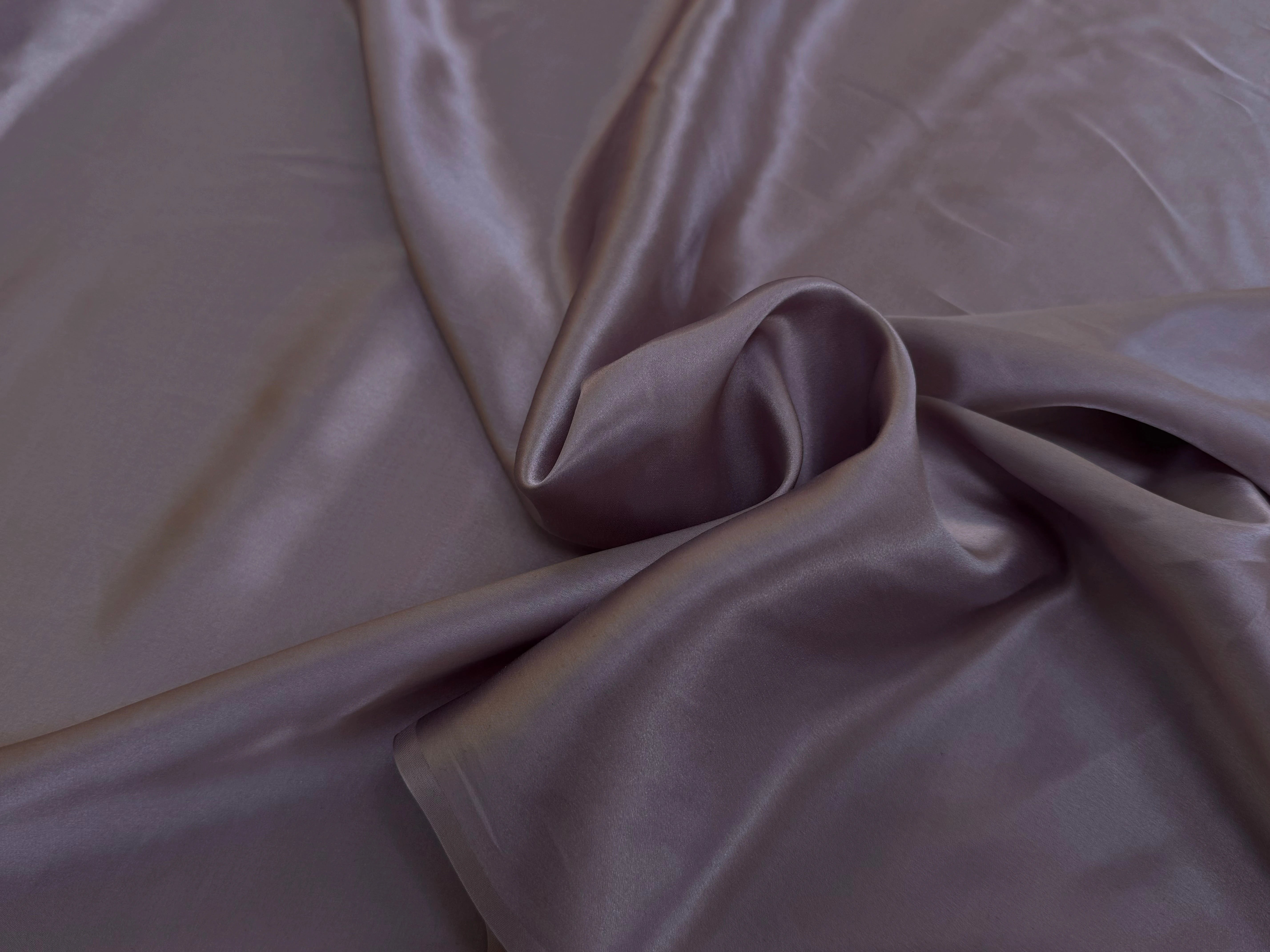 SATIN DE SOIE FLUIDE LAVANDE GRISÉ - My Little Coupon