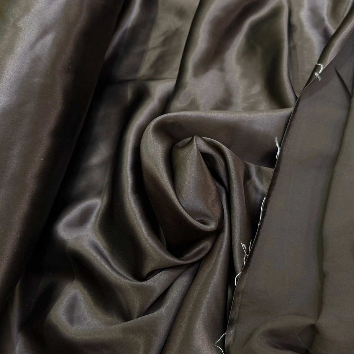 SATIN DE SOIE FLUIDE MARRON NOISETTE - My Little Coupon