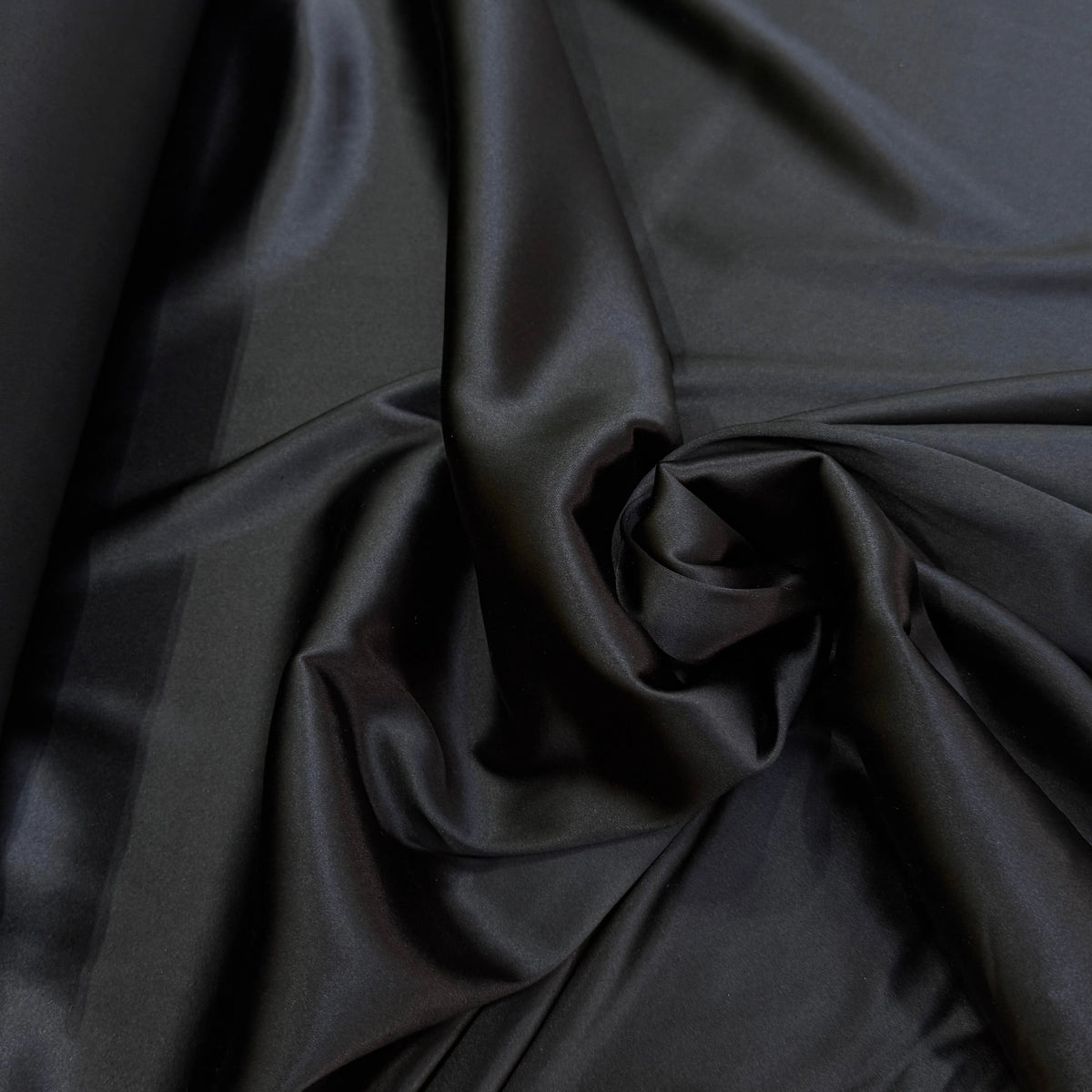 SATIN DE SOIE STRETCH FLUIDE NOIR PREMIUM - My Little Coupon