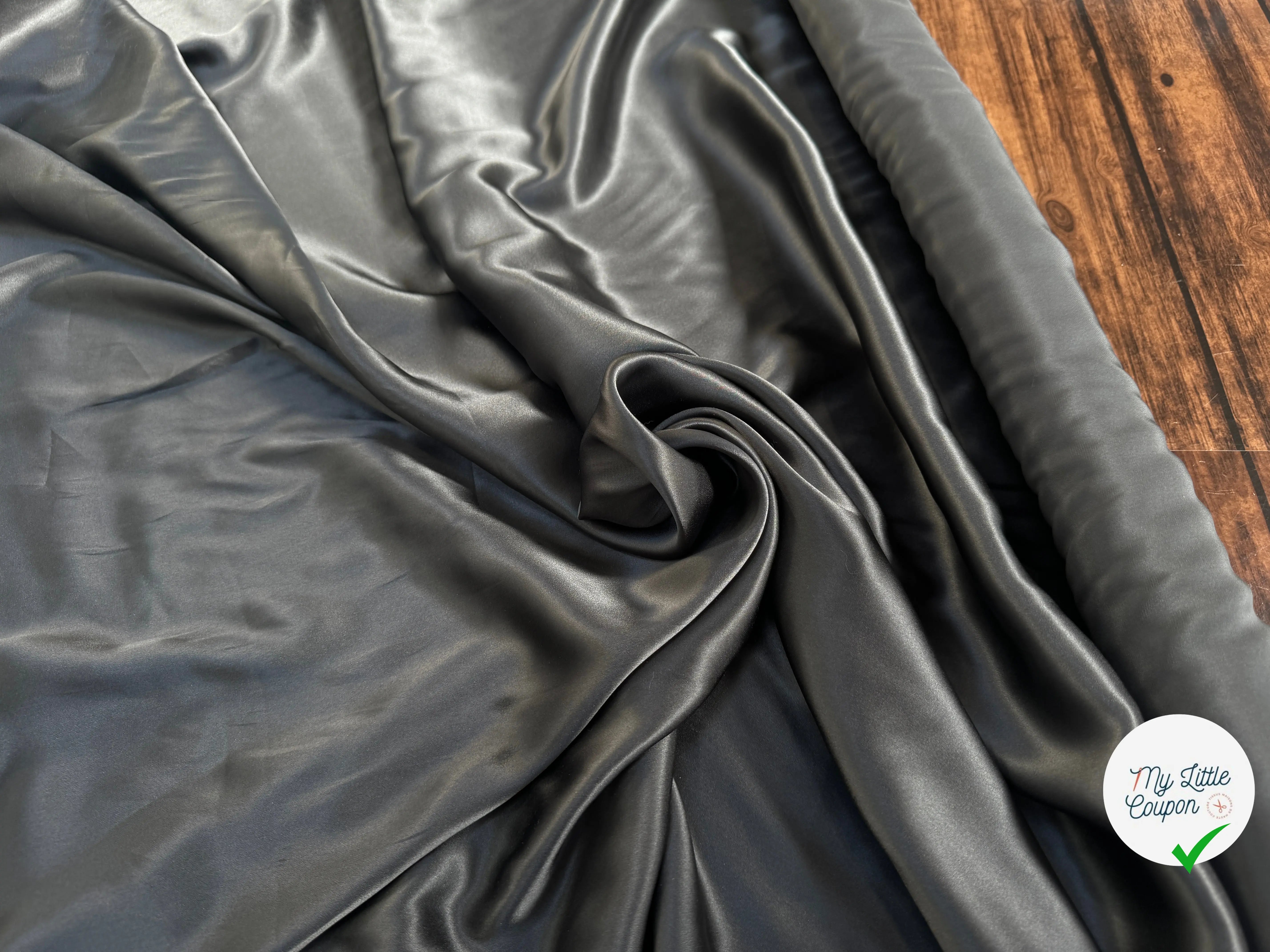 SATIN DE SOIE UNI SHARK - My Little Coupon