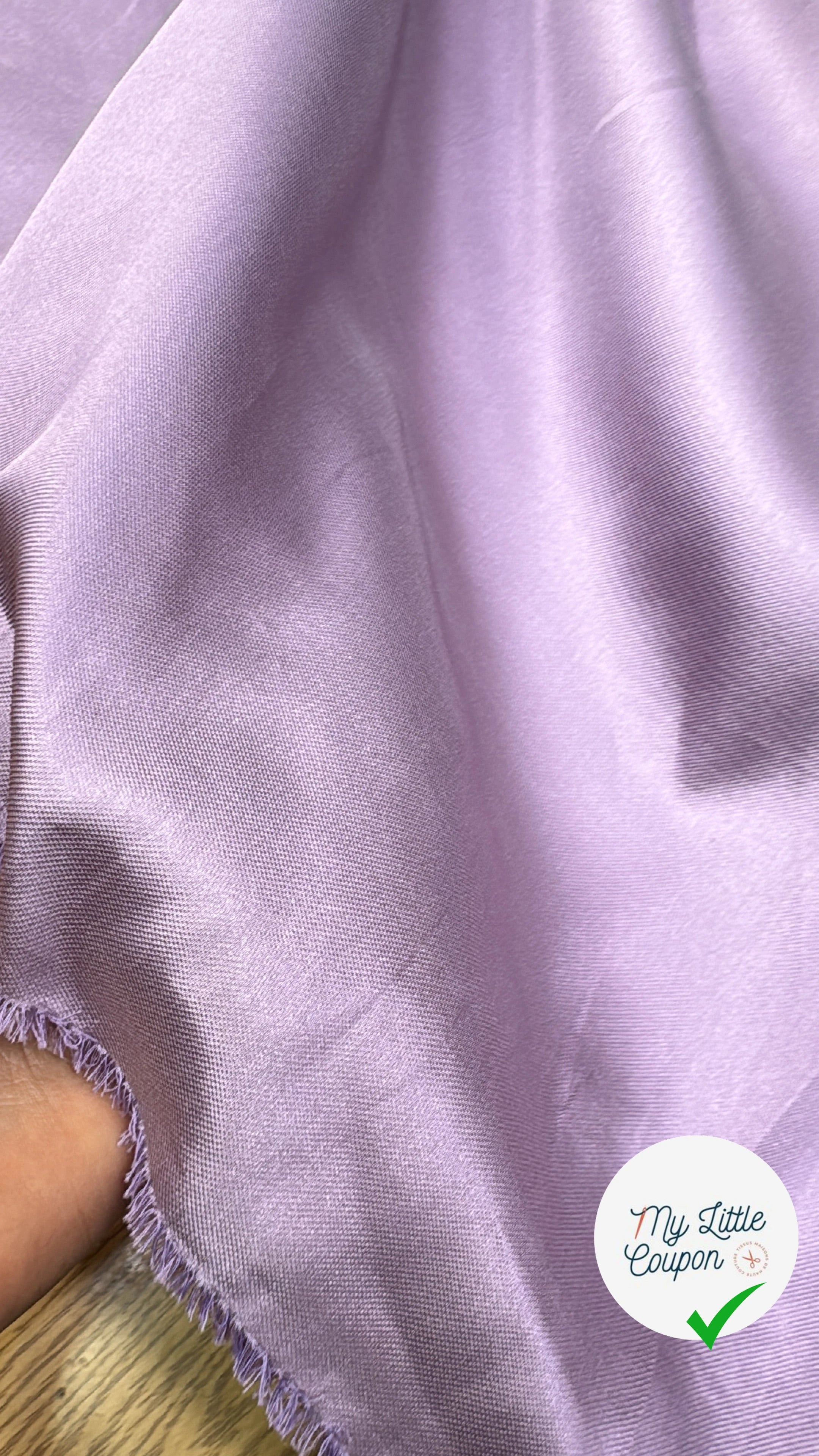 SATIN DUCHESSE TEXTURÉ LILAS - My Little Coupon