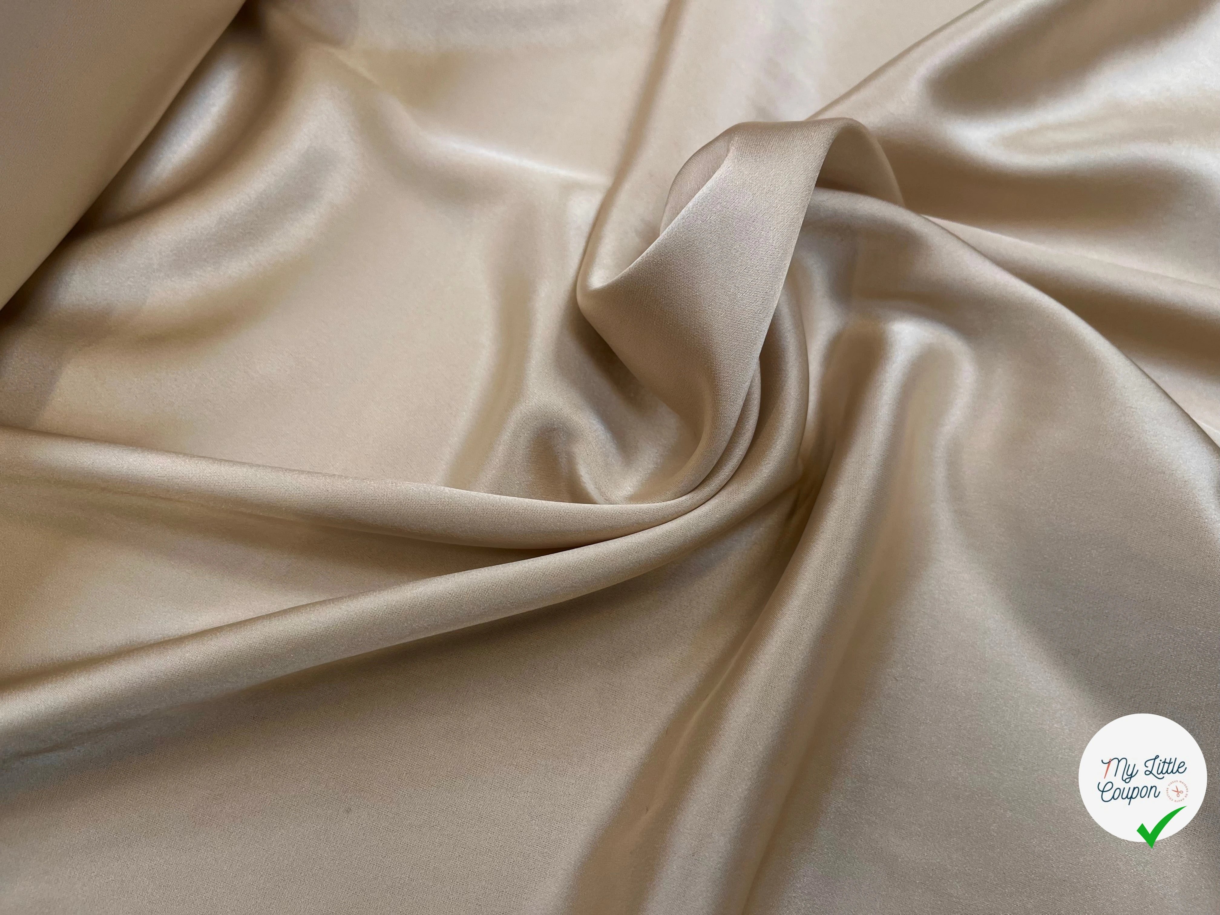 SATIN FLUIDE ET FROID COULEUR IVOIRE 130CM - My Little Coupon