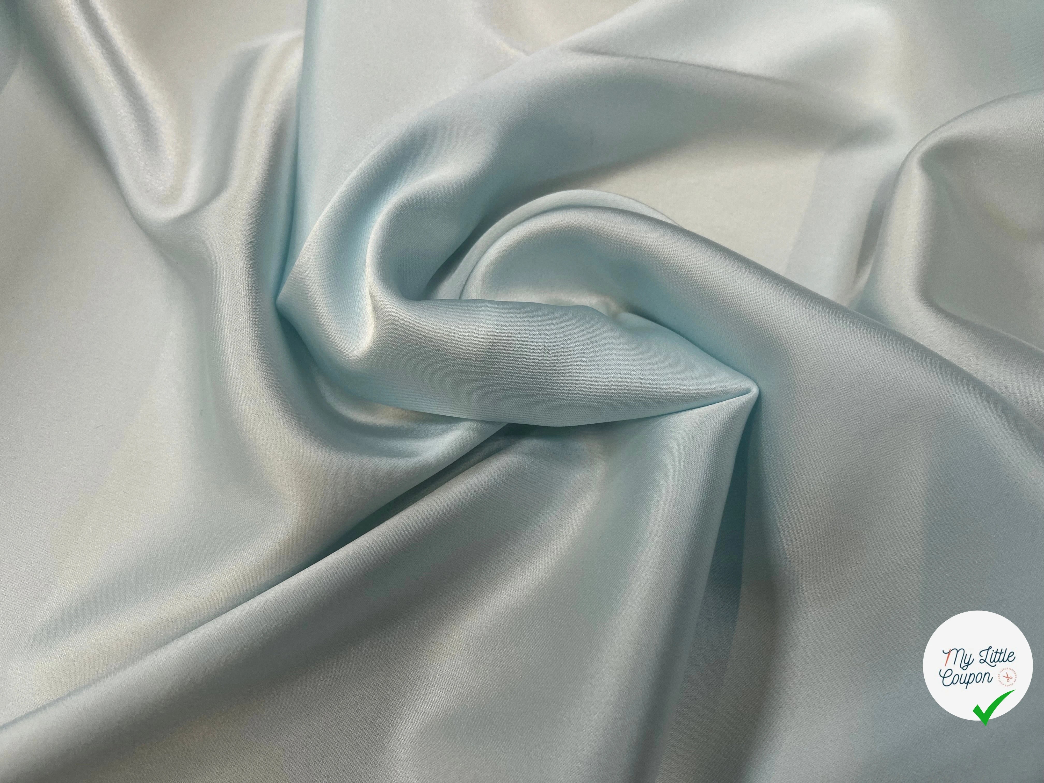 SATIN FROIDE ET FLUIDE 135CM ICEBERG - My Little Coupon