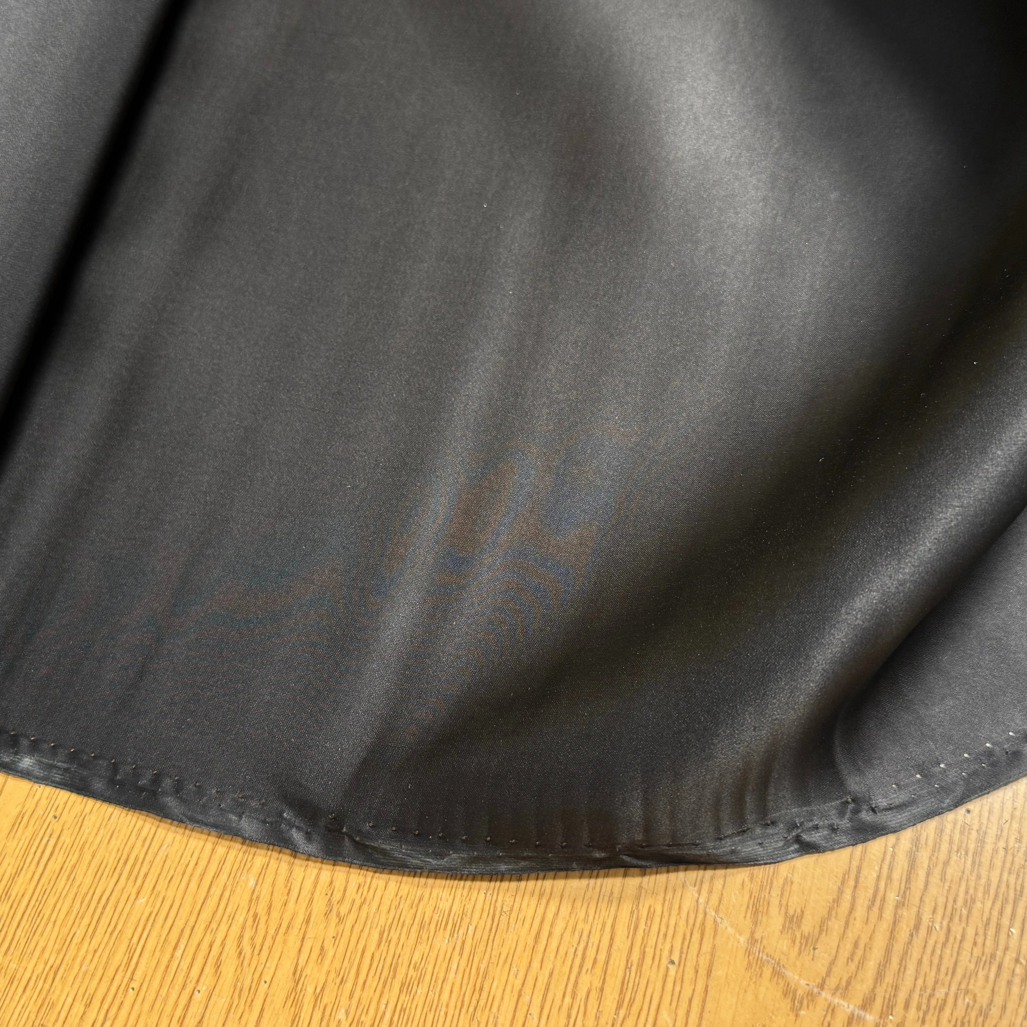 SATIN ORGANZA DE SOIE TRÈS BELLE DENSITÉ NOIR - My Little Coupon
