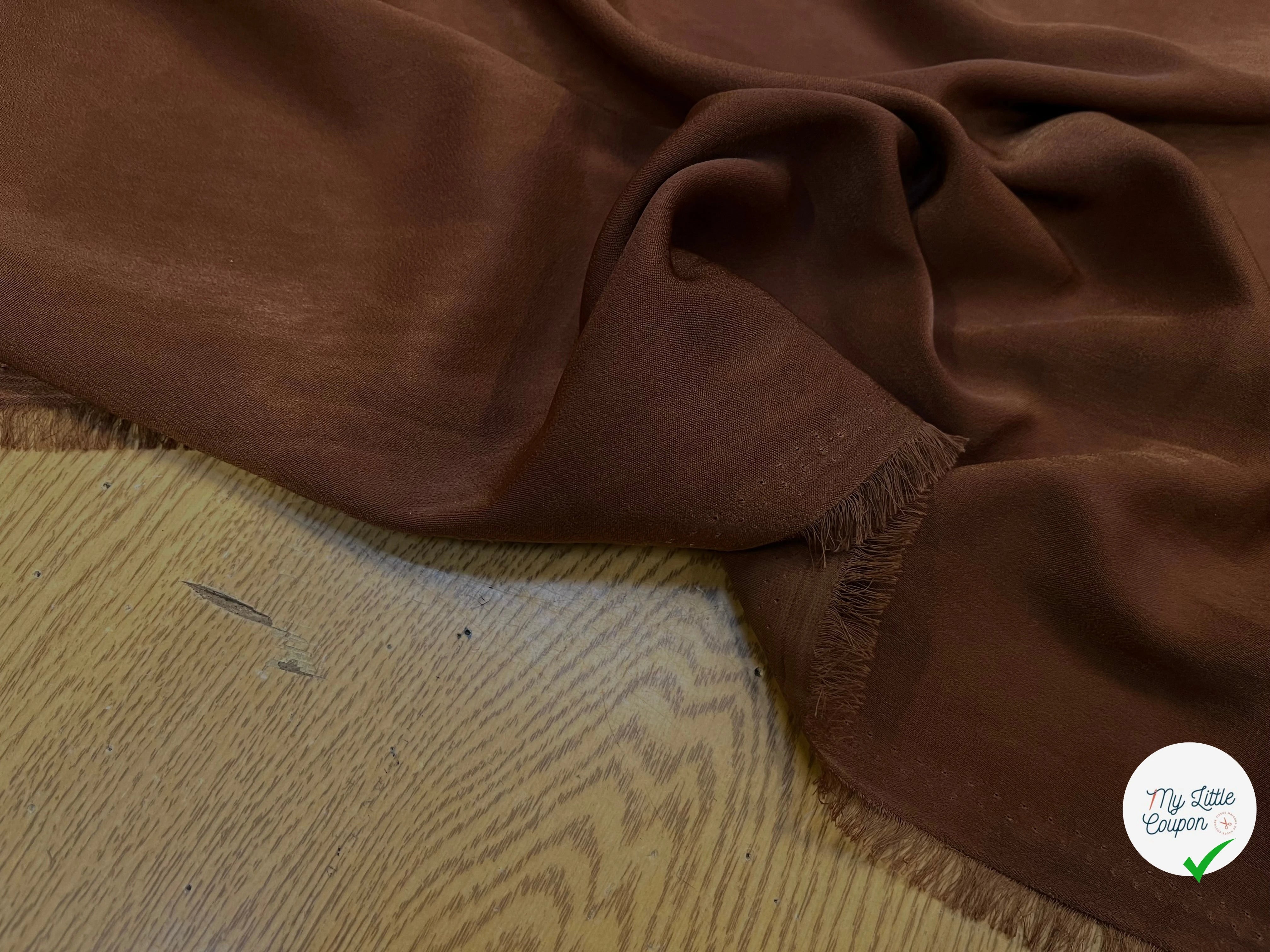 SATIN PEAU DE PÊCHE FLUIDE COGNAC - My Little Coupon