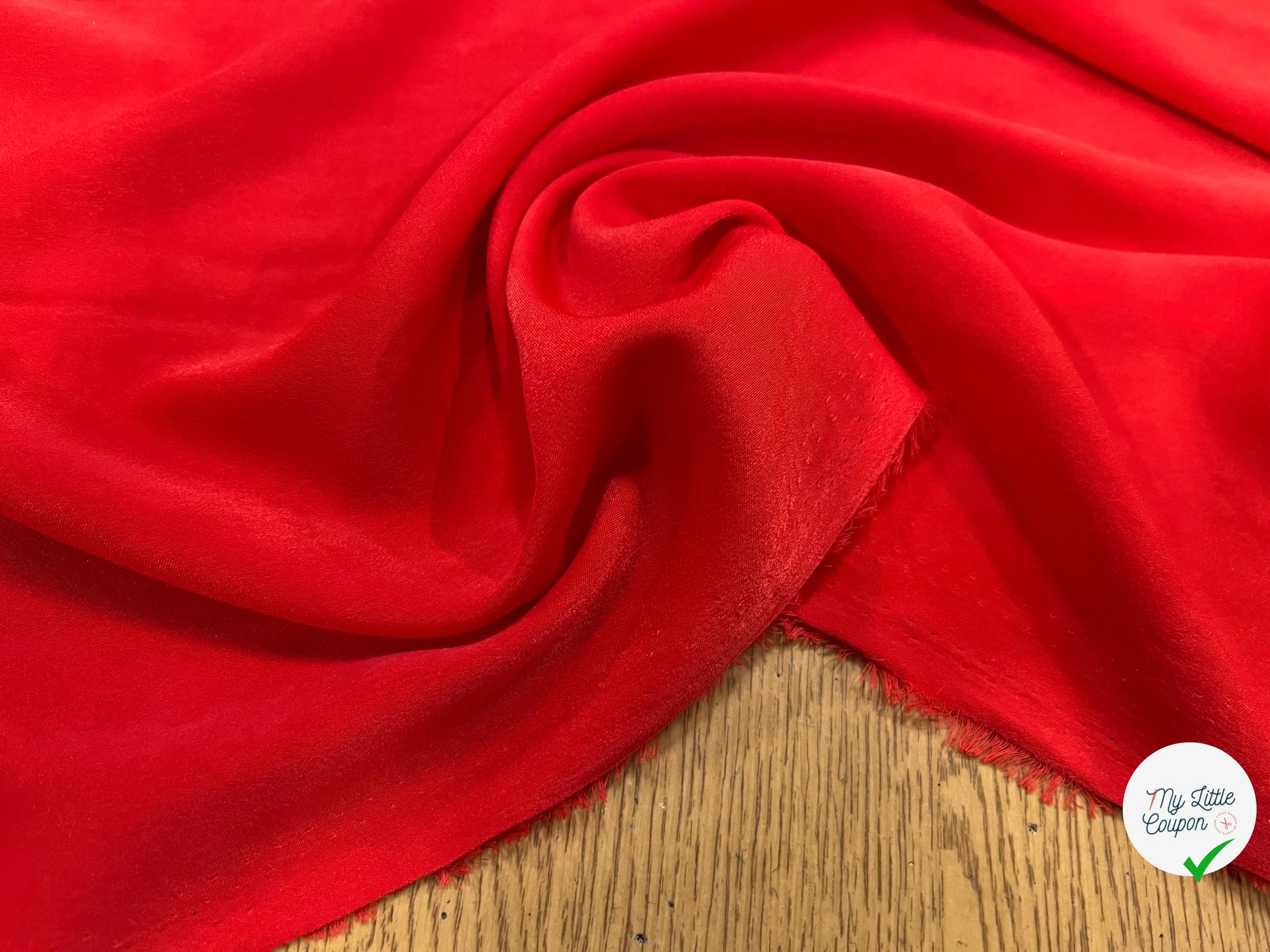 SATIN PEAU DE PÊCHE FLUIDE CORAL - My Little Coupon