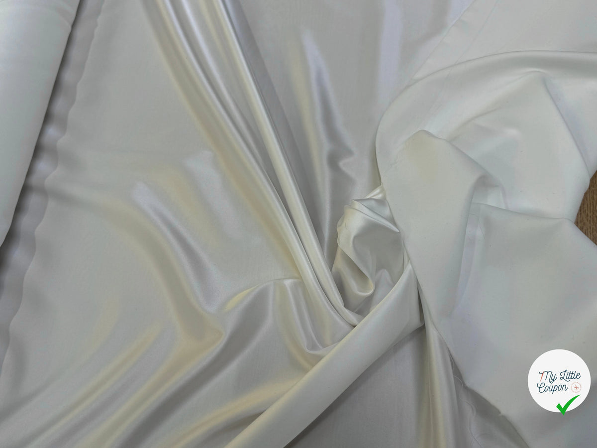 SATIN RICHE FLUIDE IVOIRE STRETCH - My Little Coupon