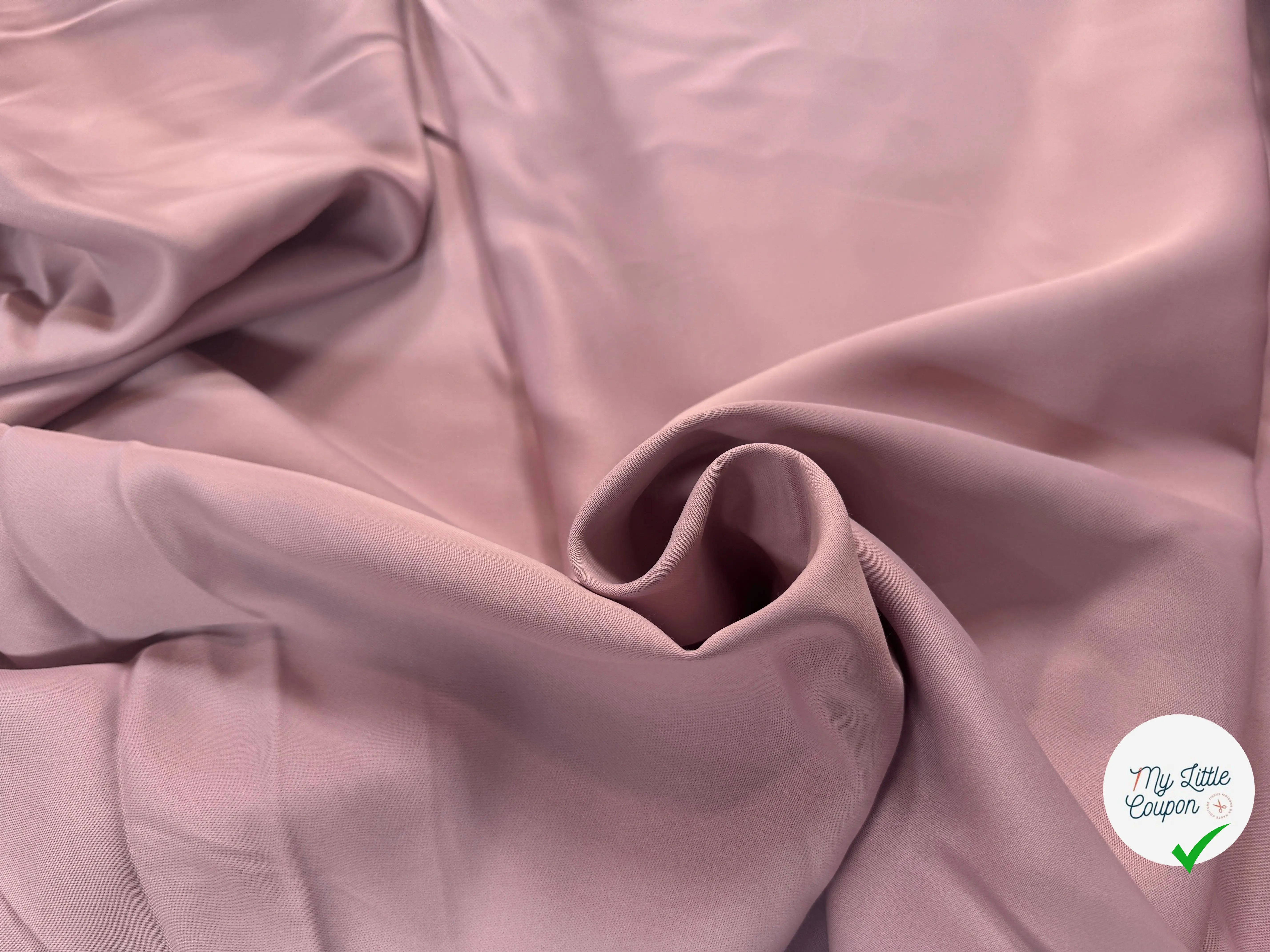 SATIN RICHE LOURD MAUVE QUALITÉ COUTURE - My Little Coupon