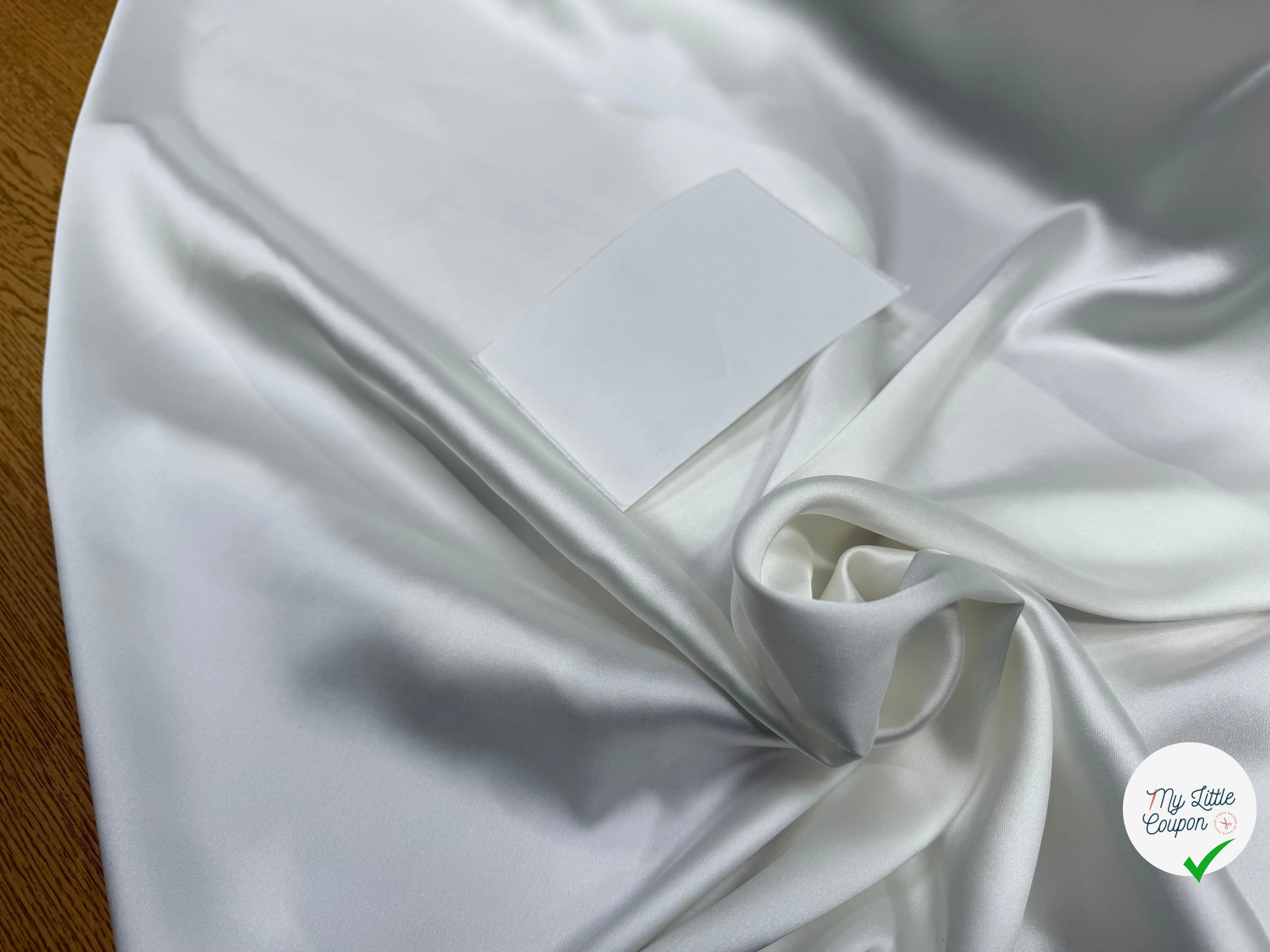 SATIN SOUPLE JOLI TOMBER BLANC PUR PRET À TEINDRE - My Little Coupon