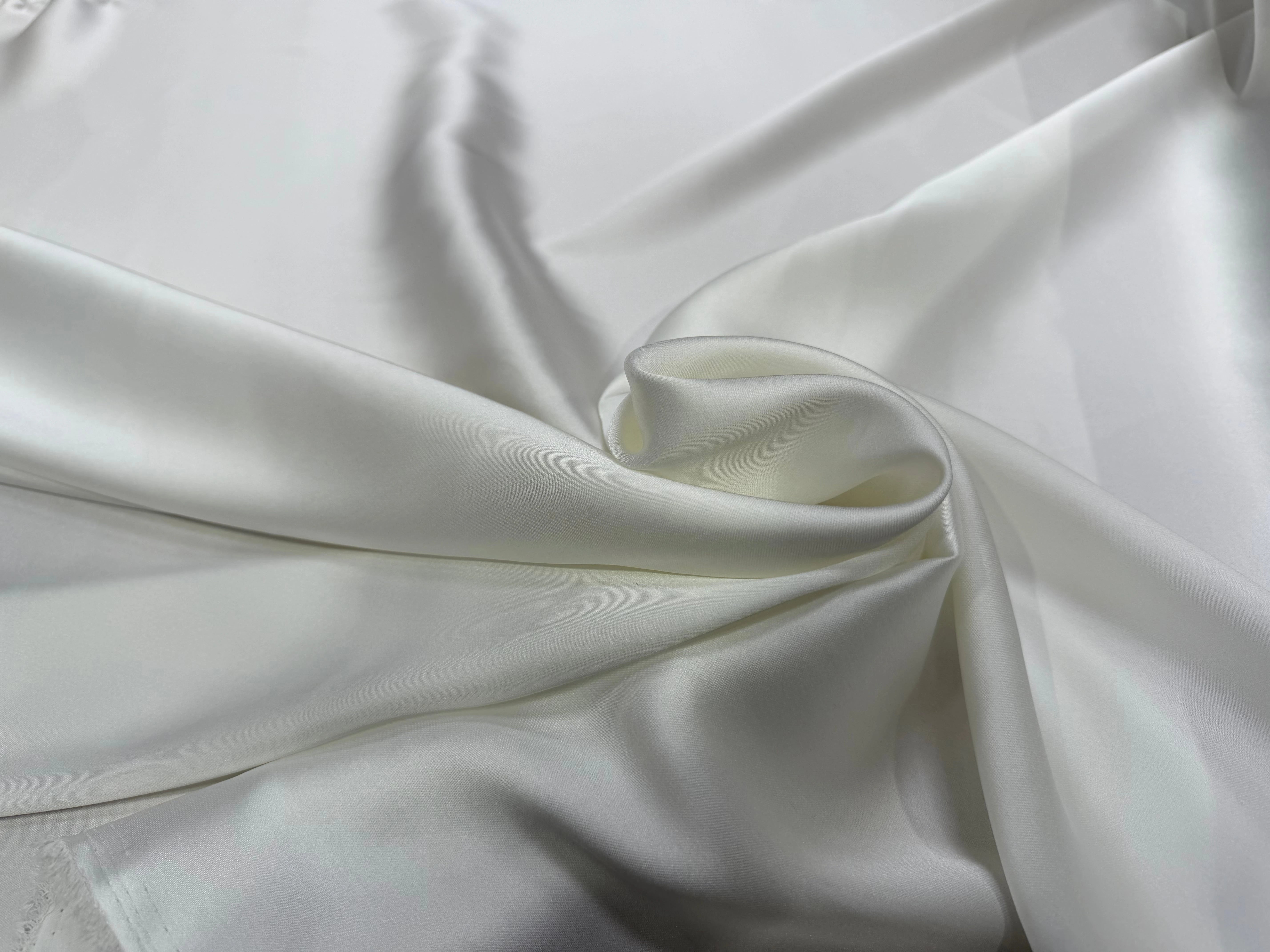 SATIN SOUPLE JOLI TOMBER BLANC PUR PRET À TEINDRE - My Little Coupon