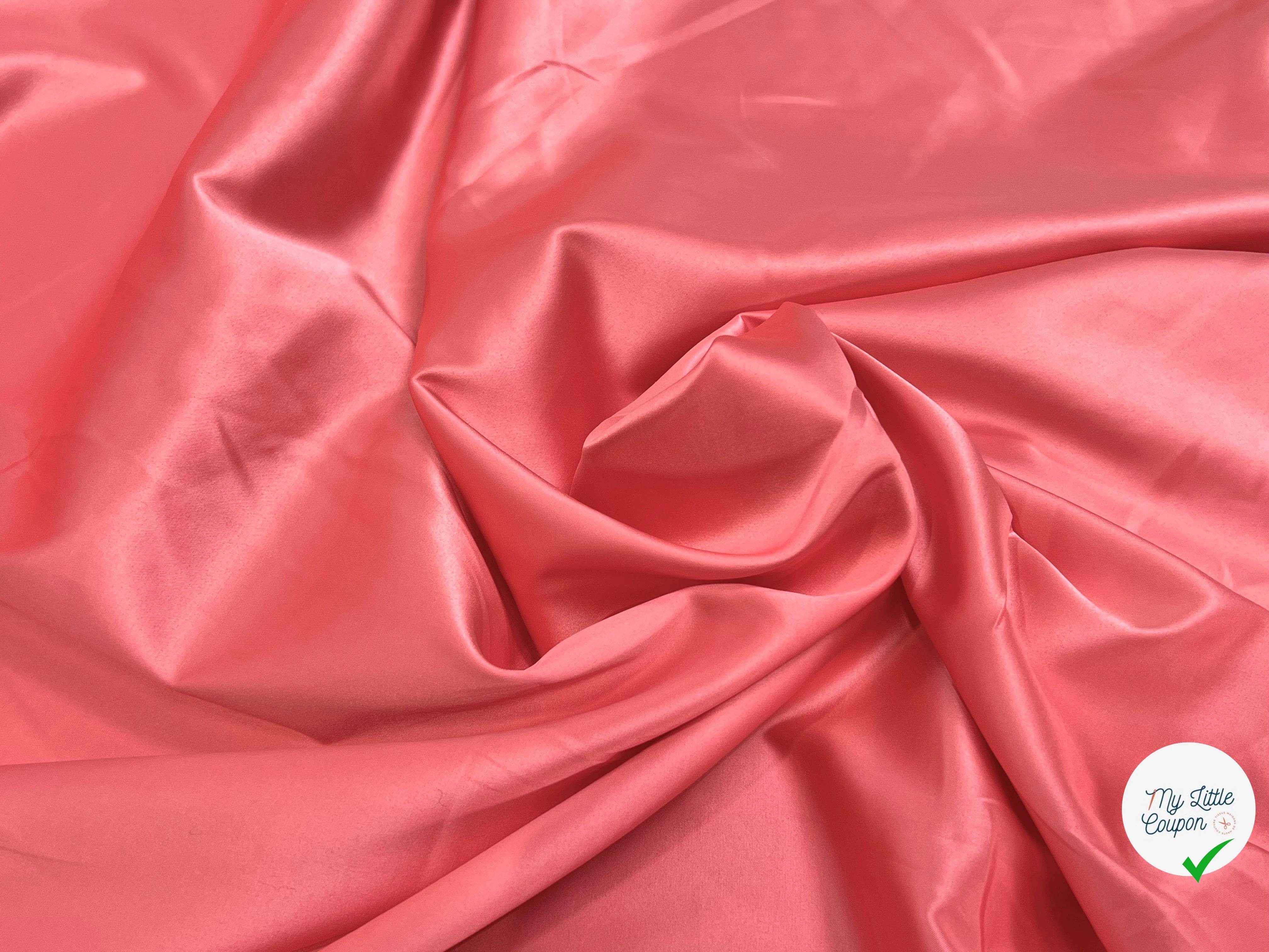 SATIN STRETCH FLUIDE ROSE INCARNAT - My Little Coupon