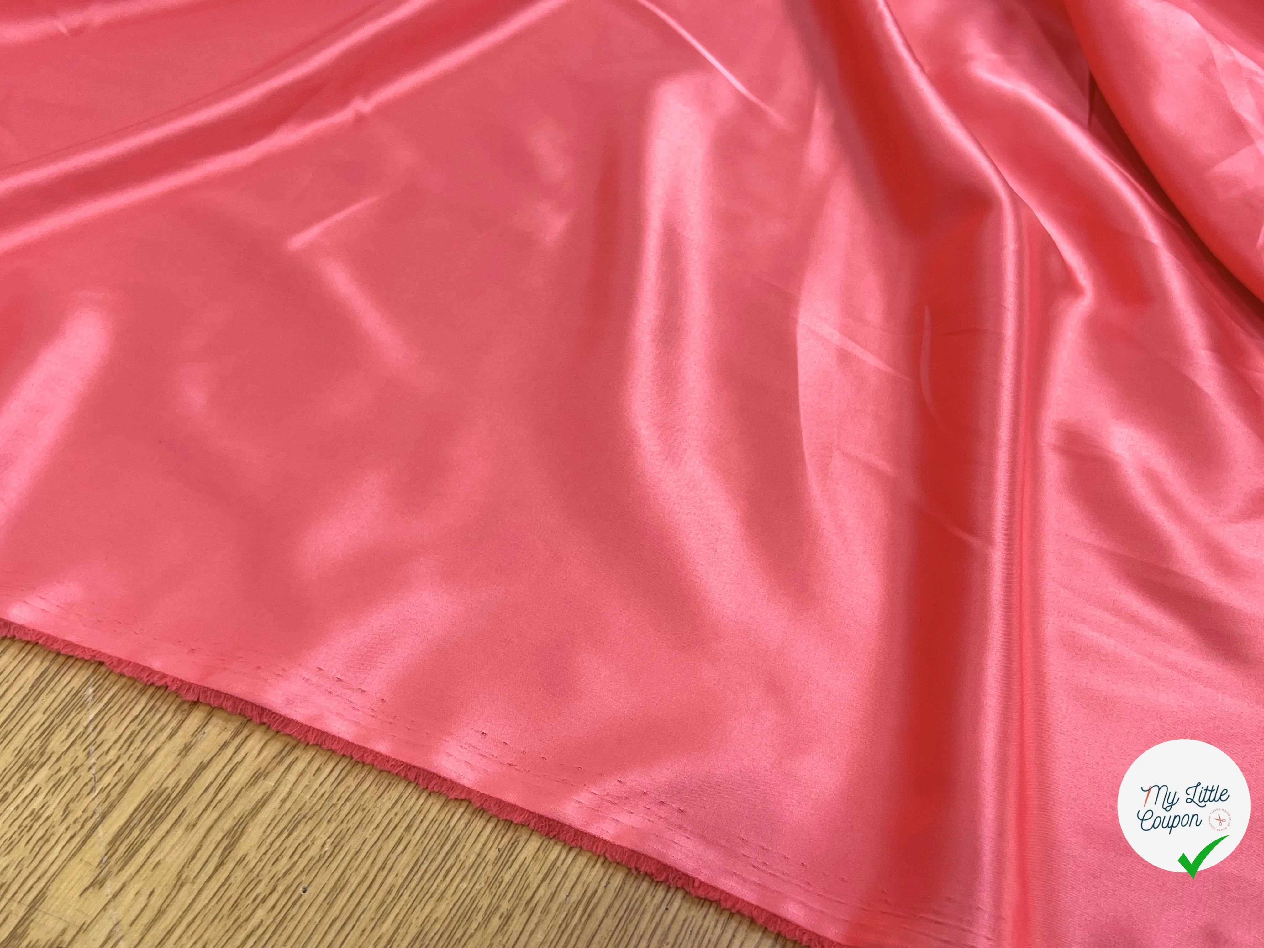 SATIN STRETCH FLUIDE ROSE INCARNAT - My Little Coupon