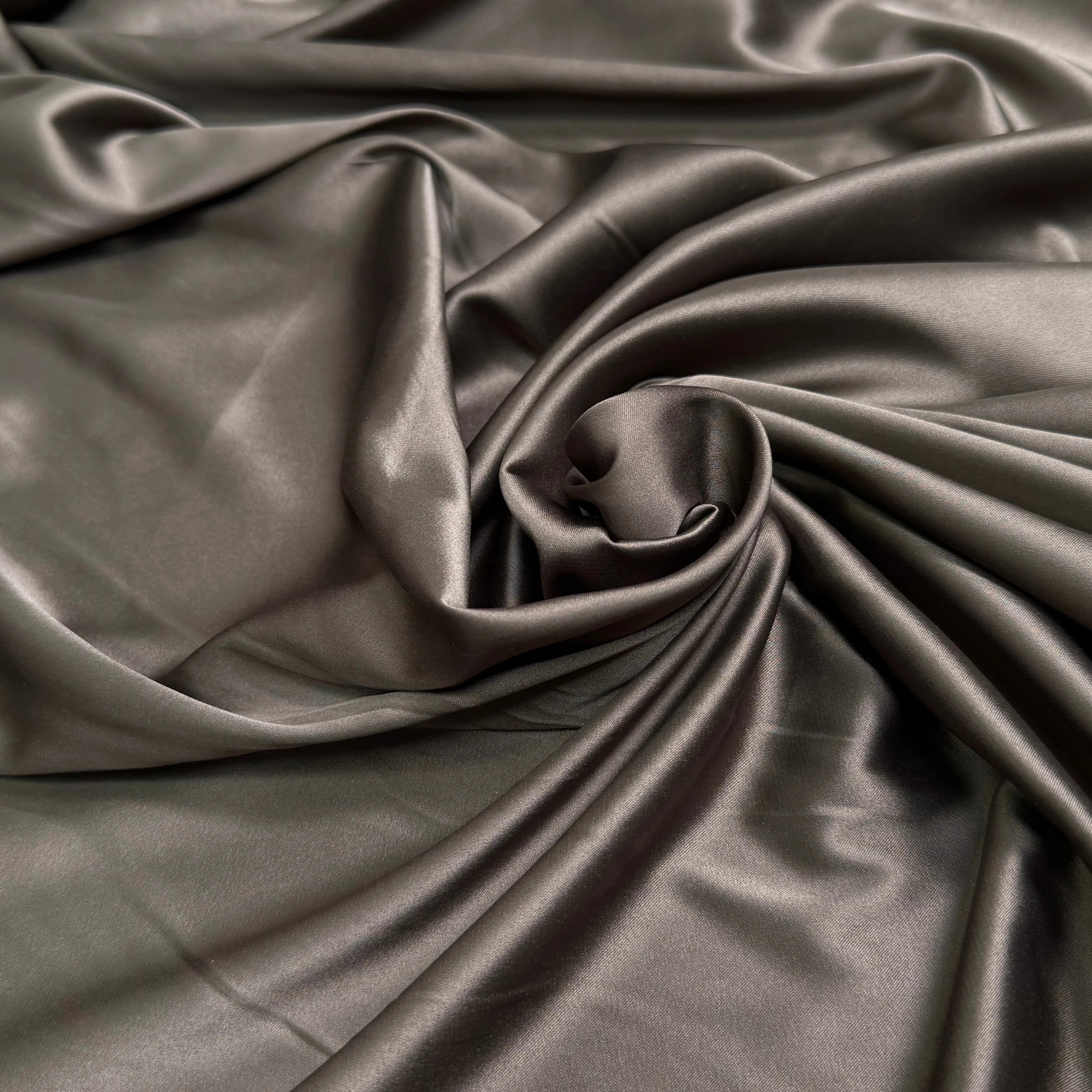 SATIN STRETCH MARRON CHOCO FLUIDE - My Little Coupon