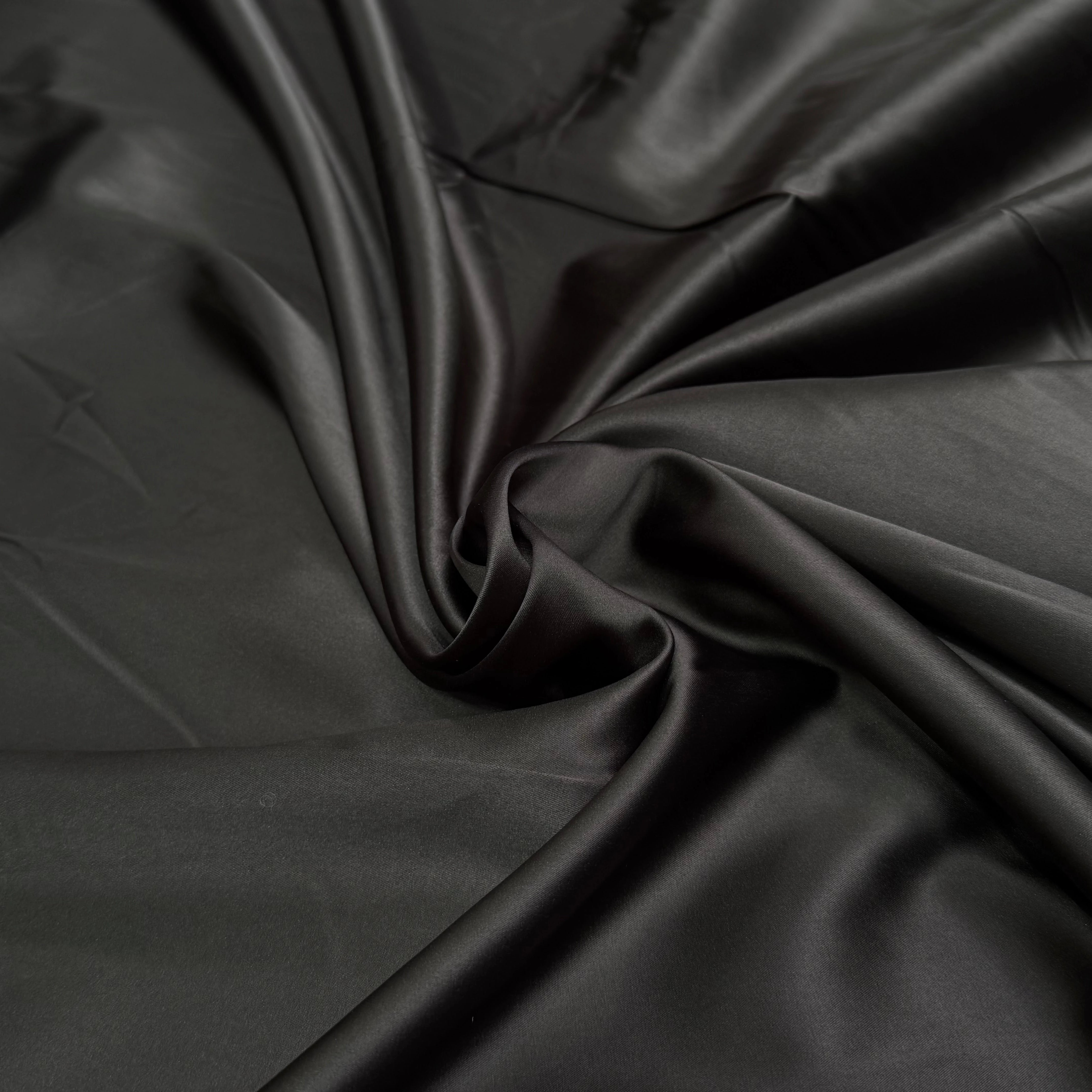 SATIN STRETCH MARRON NOISETTE FLUIDE - My Little Coupon