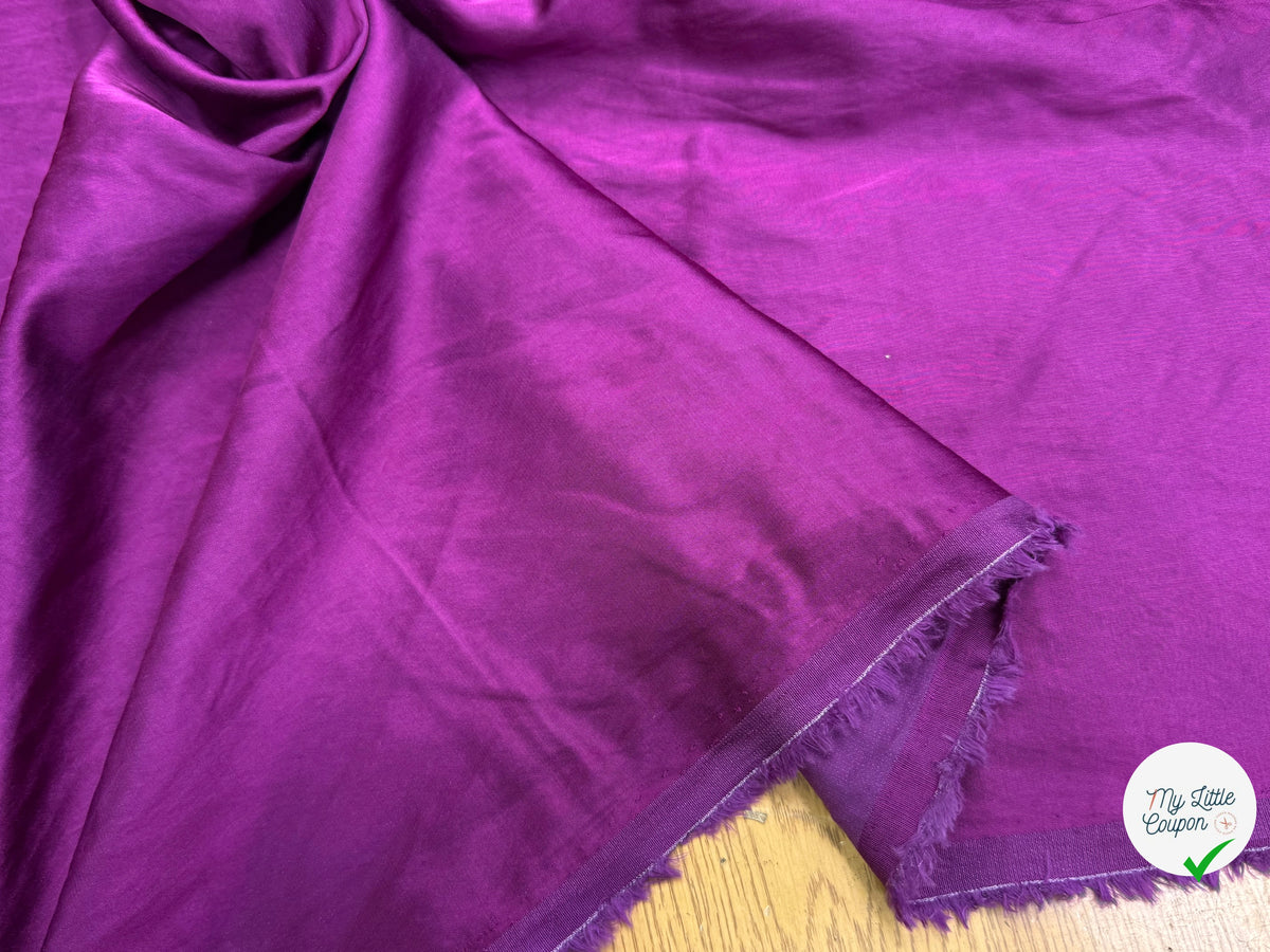 SATIN VIOLET/LILAS MÉTALLISÉ VISCOSE ET COTON ULTRA BEAU - My Little Coupon