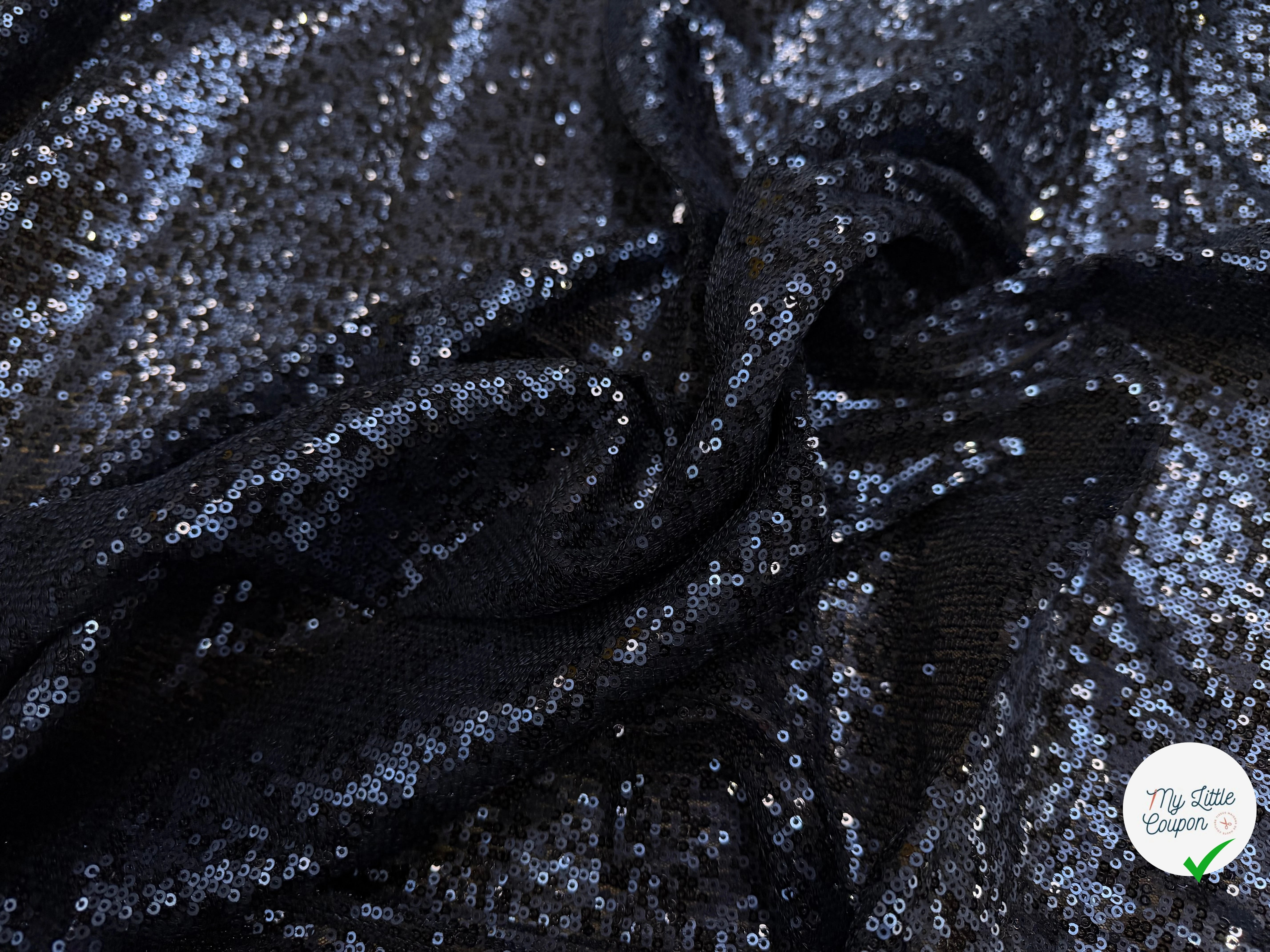 SEQUIN CHIC BLEU PROFOND PAS CARNAVAL - My Little Coupon