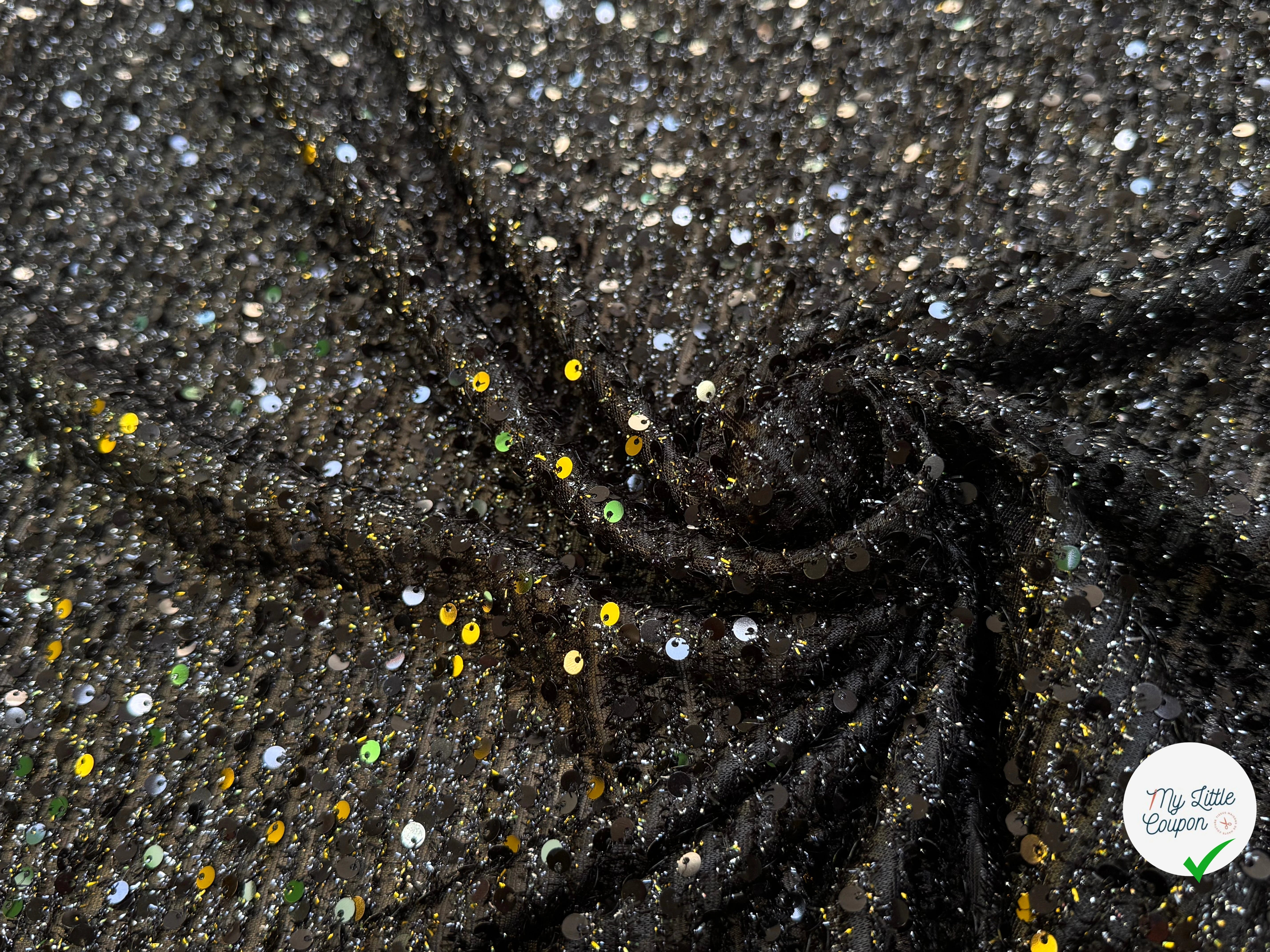 SEQUIN PAILLETTE BRODÉ NOIR - My Little Coupon