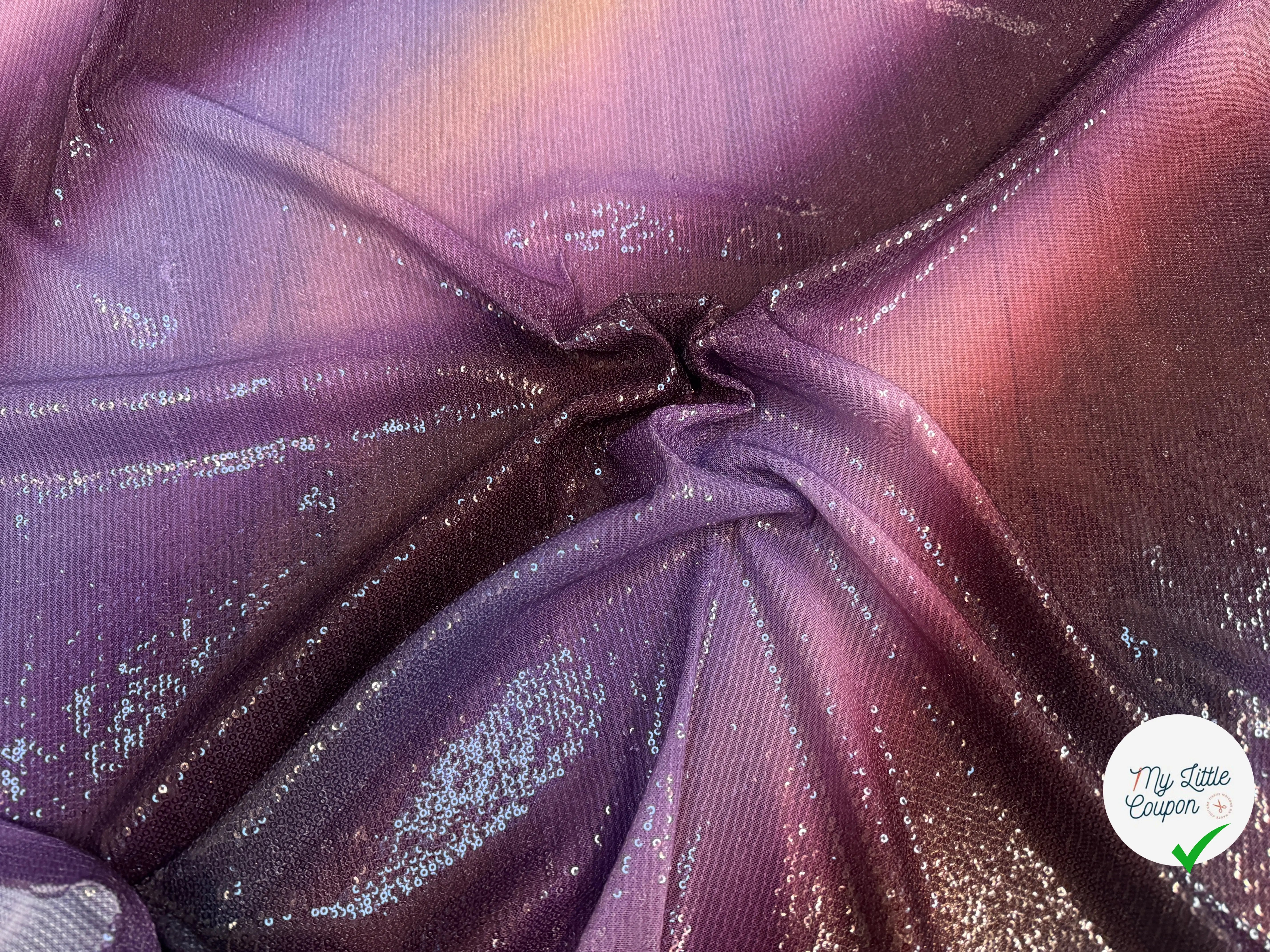 SEQUIN STRETCH DÉGRADÉ VIOLET - My Little Coupon