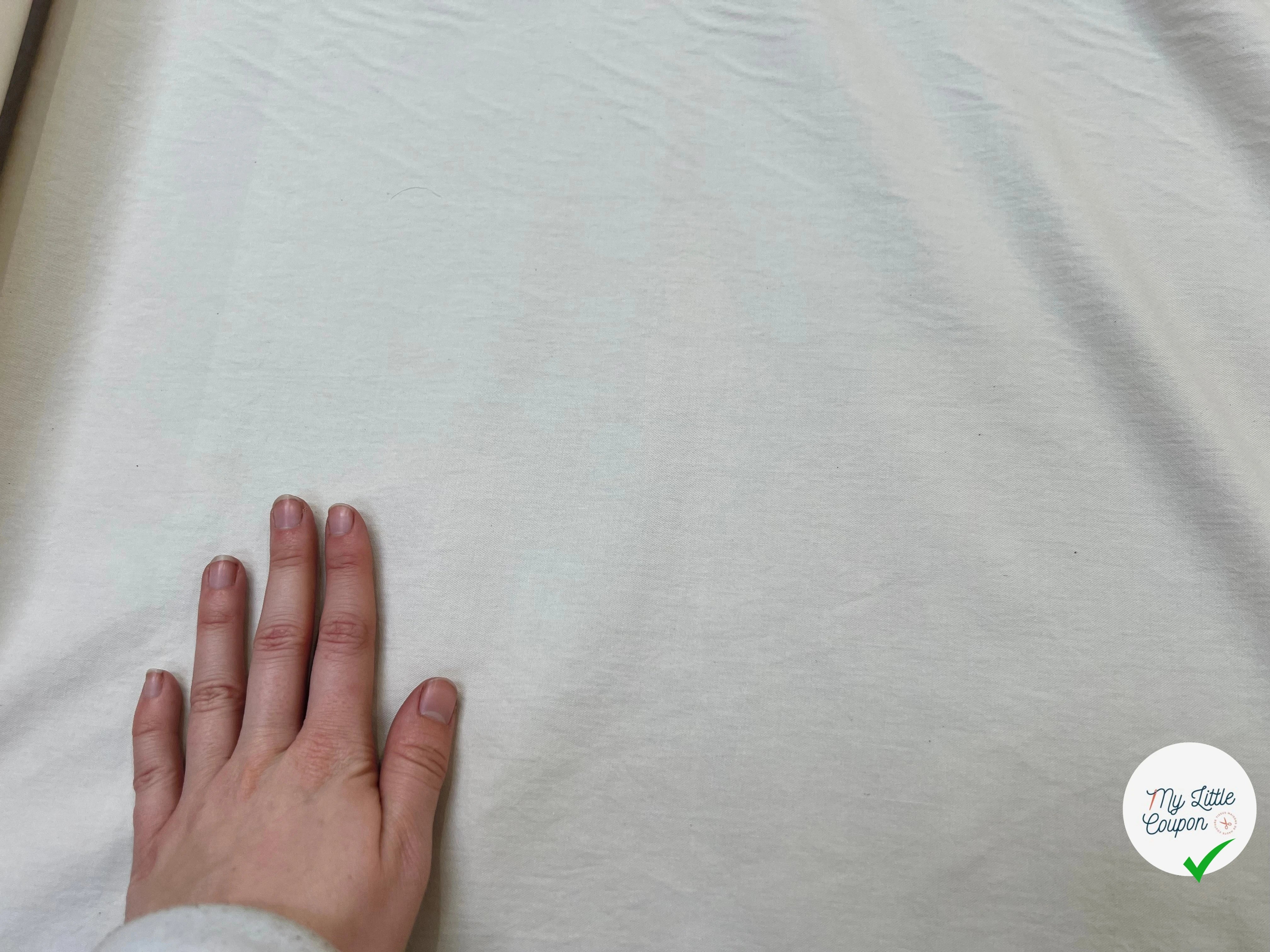 SERGÉ DE COTON FLUIDE BLANC - My Little Coupon