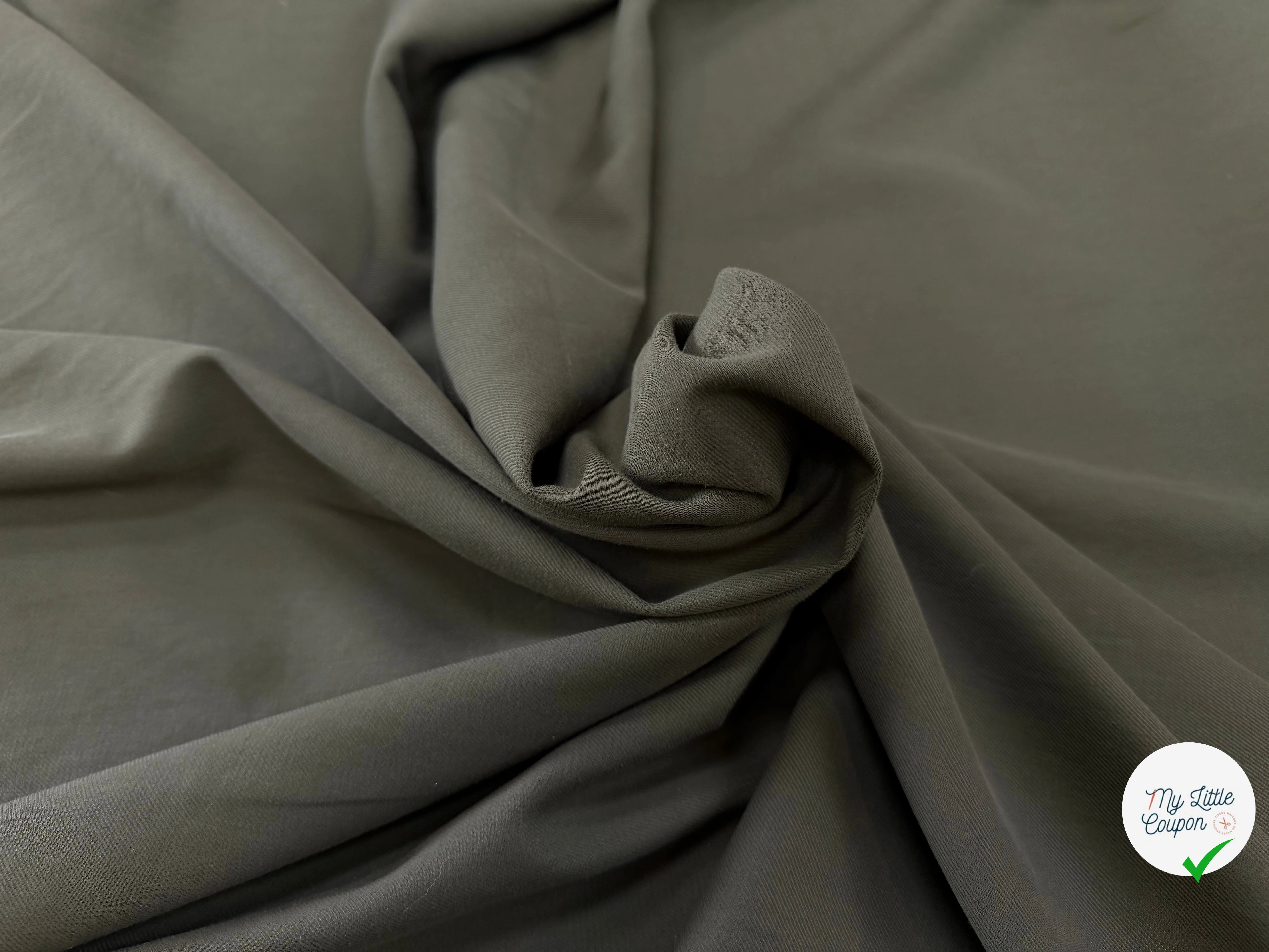SERGÉ VISCOSE KHAKI TENUE LOURDE - My Little Coupon