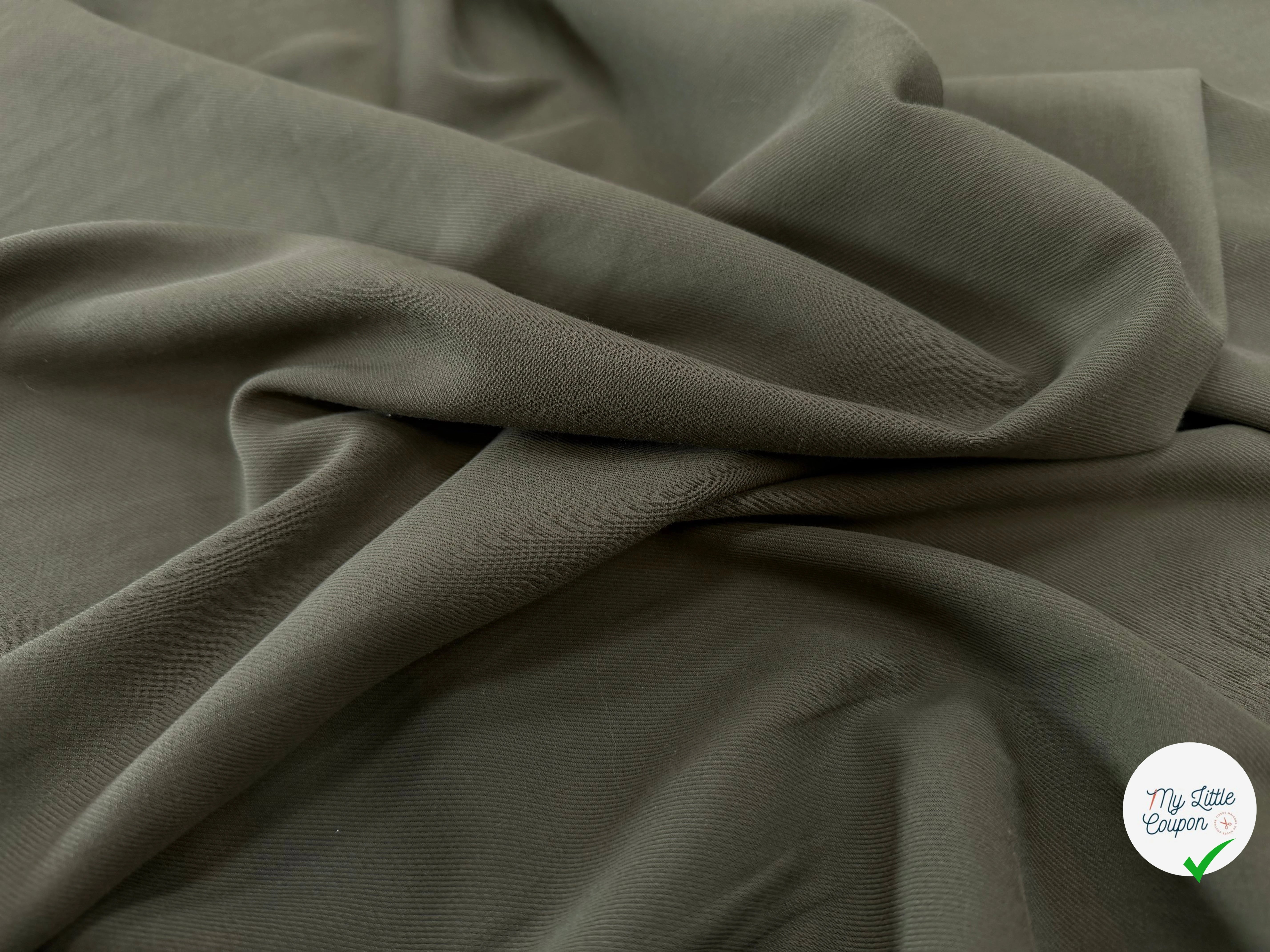 SERGÉ VISCOSE KHAKI TENUE LOURDE - My Little Coupon