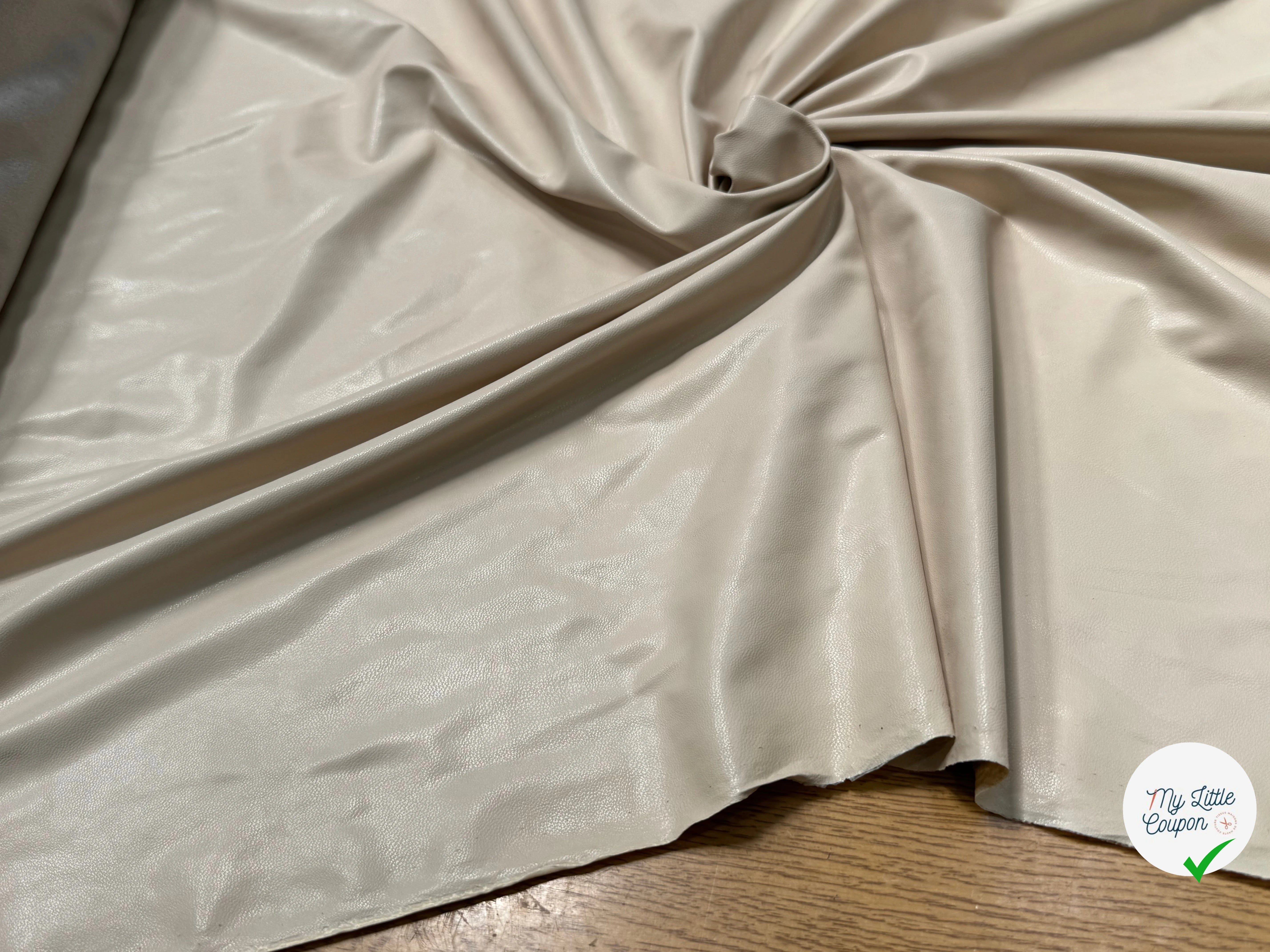 SIMILICUIR SOUPLE ENDROIT DOUX CREME STRETCH - My Little Coupon