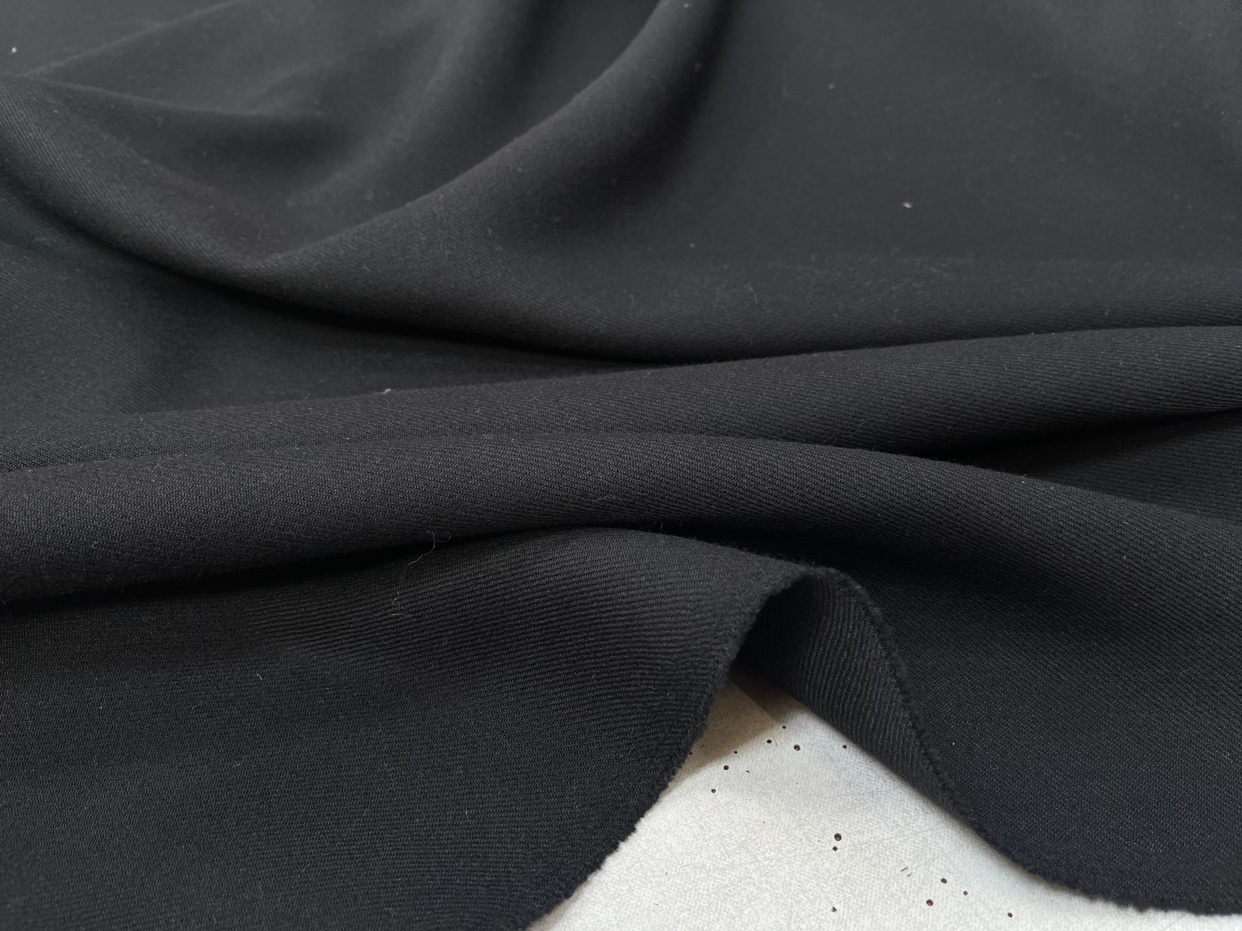 SOFT WOOL TWILL, Black - My Little Coupon