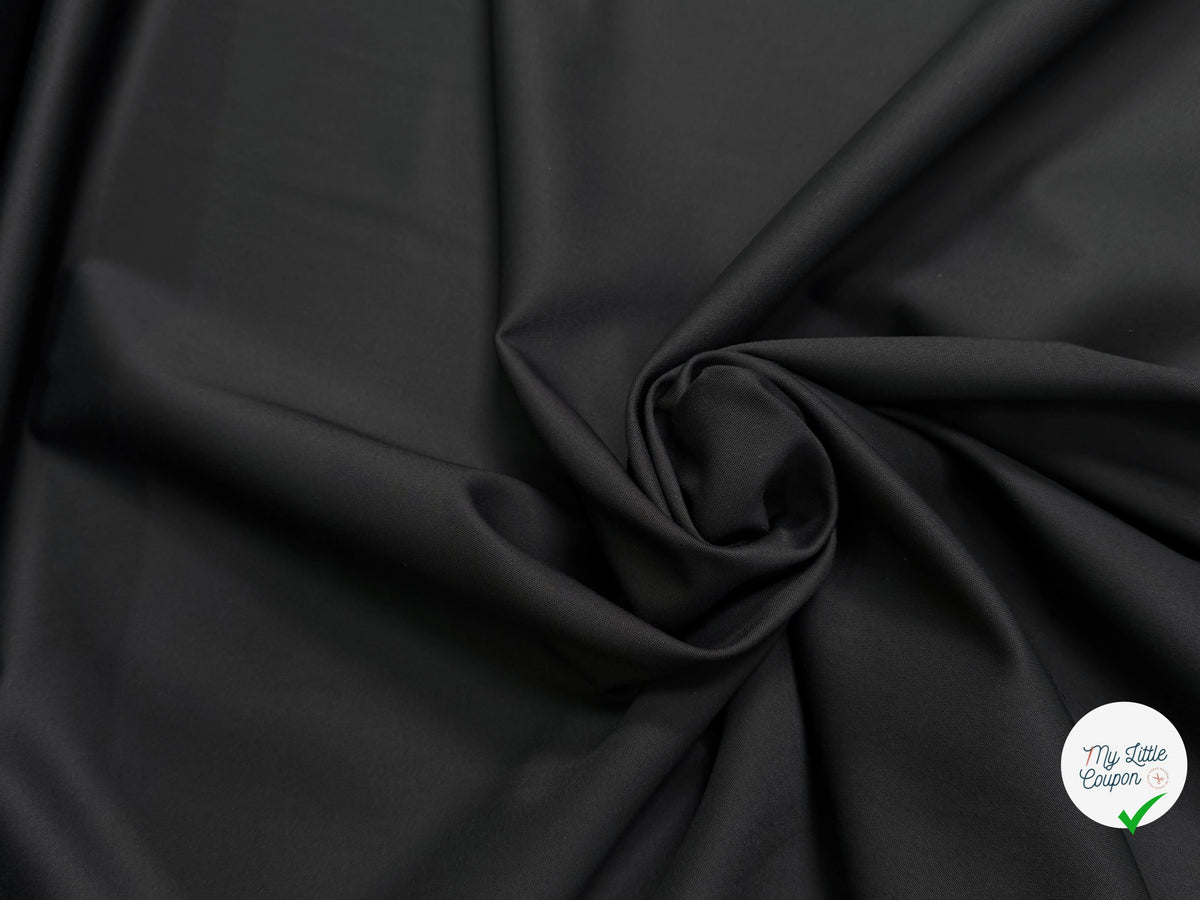 SUBLIME DRAPERIE NOIRE STRETCH TOUCHER ULTRA DOUX ET TENUE IMPECCABLE ITALIE - My Little Coupon