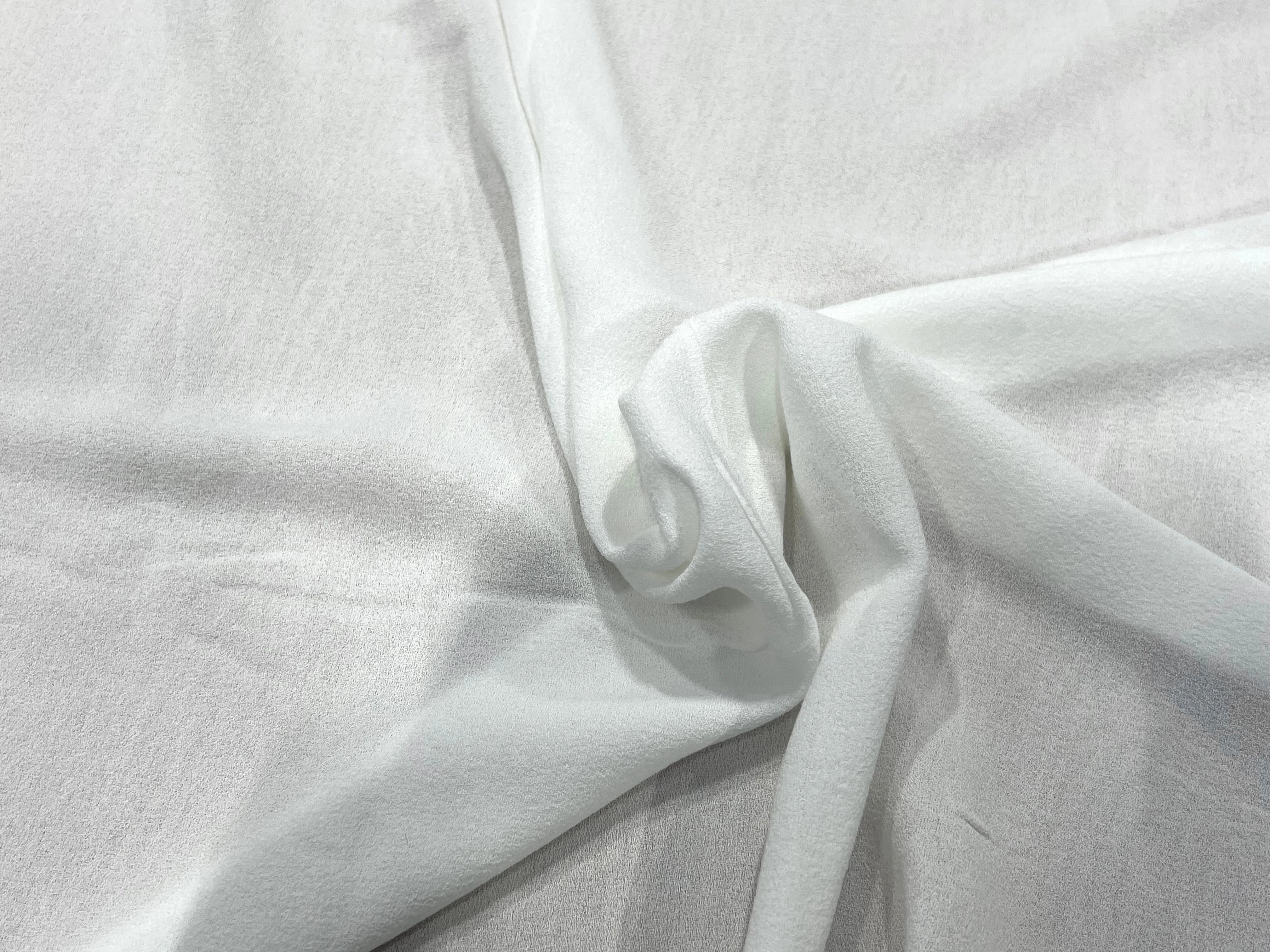 SUPERBE CREPE VISCOSE BLANC 100% VISCOSE 130CM - My Little Coupon