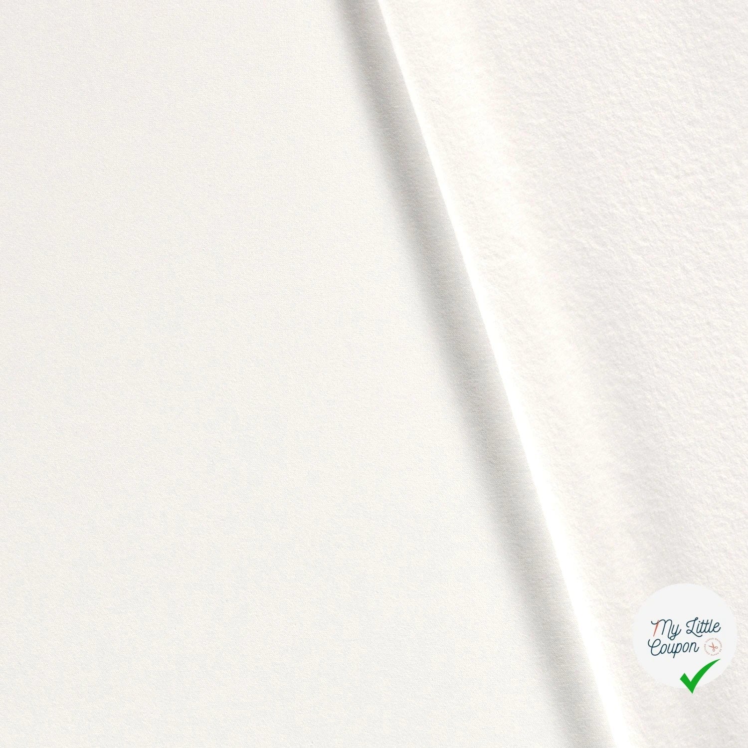 SWEAT JOGGING BROSSÉ BLANC OPTIQUE - My Little Coupon