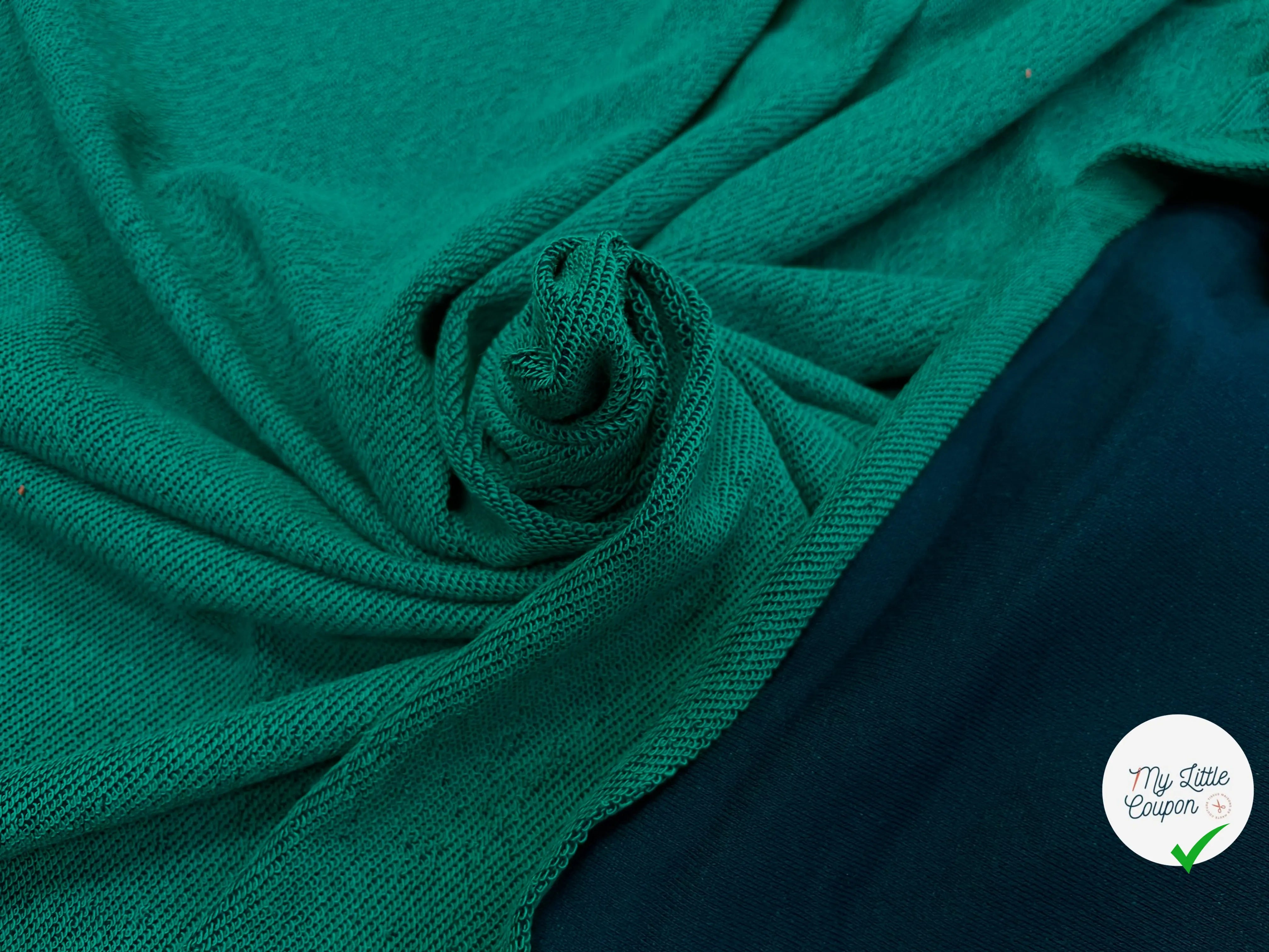 SWEAT TECHNIQUE 64% COTON MADE IN FRANCE GREEN/NAVY - My Little Coupon