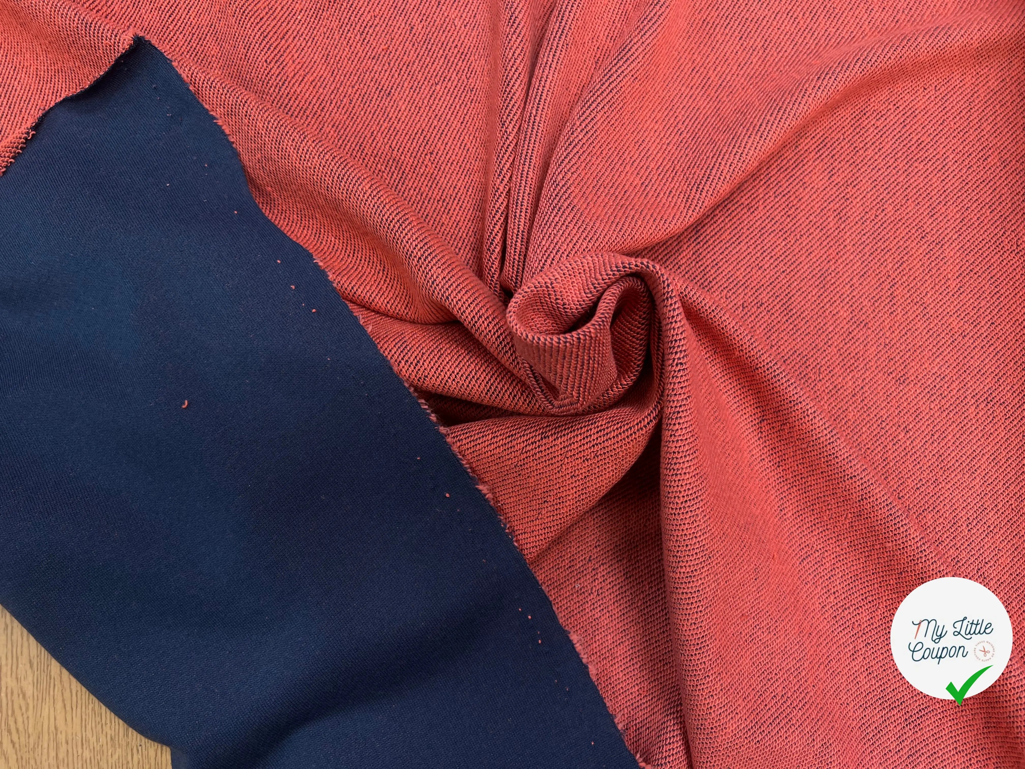 SWEAT TECHNIQUE 64% COTON MADE IN FRANCE NAVY/ORANGE - My Little Coupon
