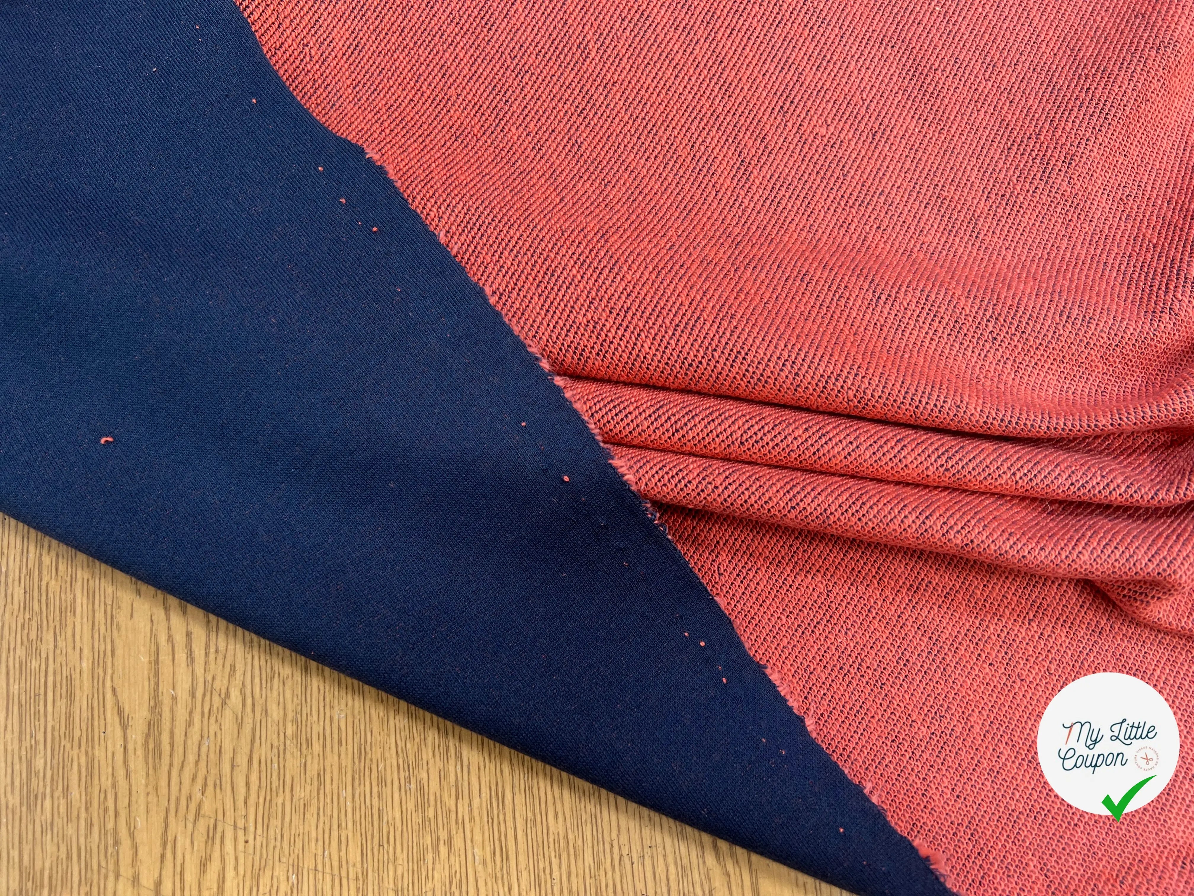 SWEAT TECHNIQUE 64% COTON MADE IN FRANCE NAVY/ORANGE - My Little Coupon