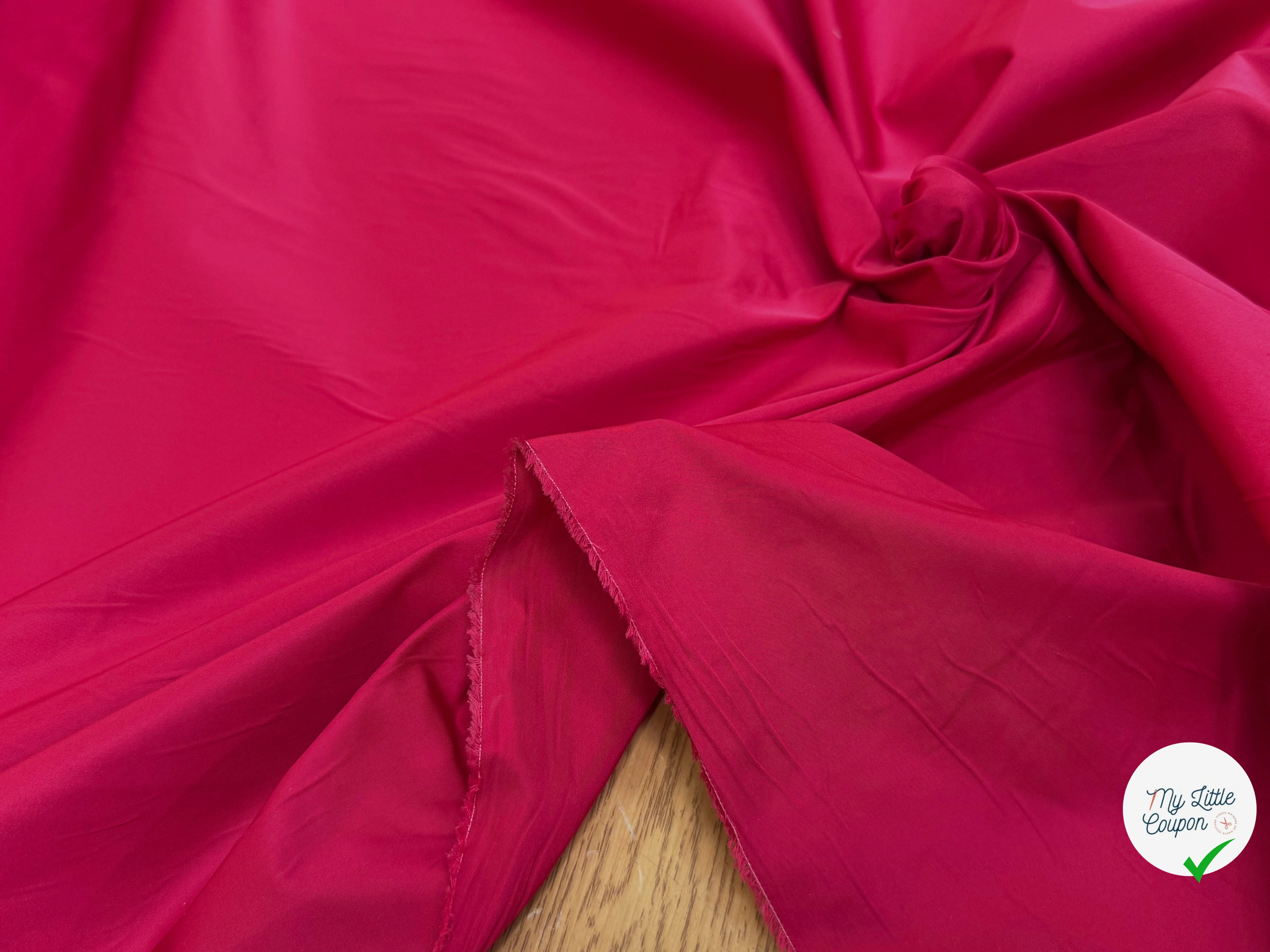TAFFETAS LOURD CHIC ROSE ROUGE - My Little Coupon