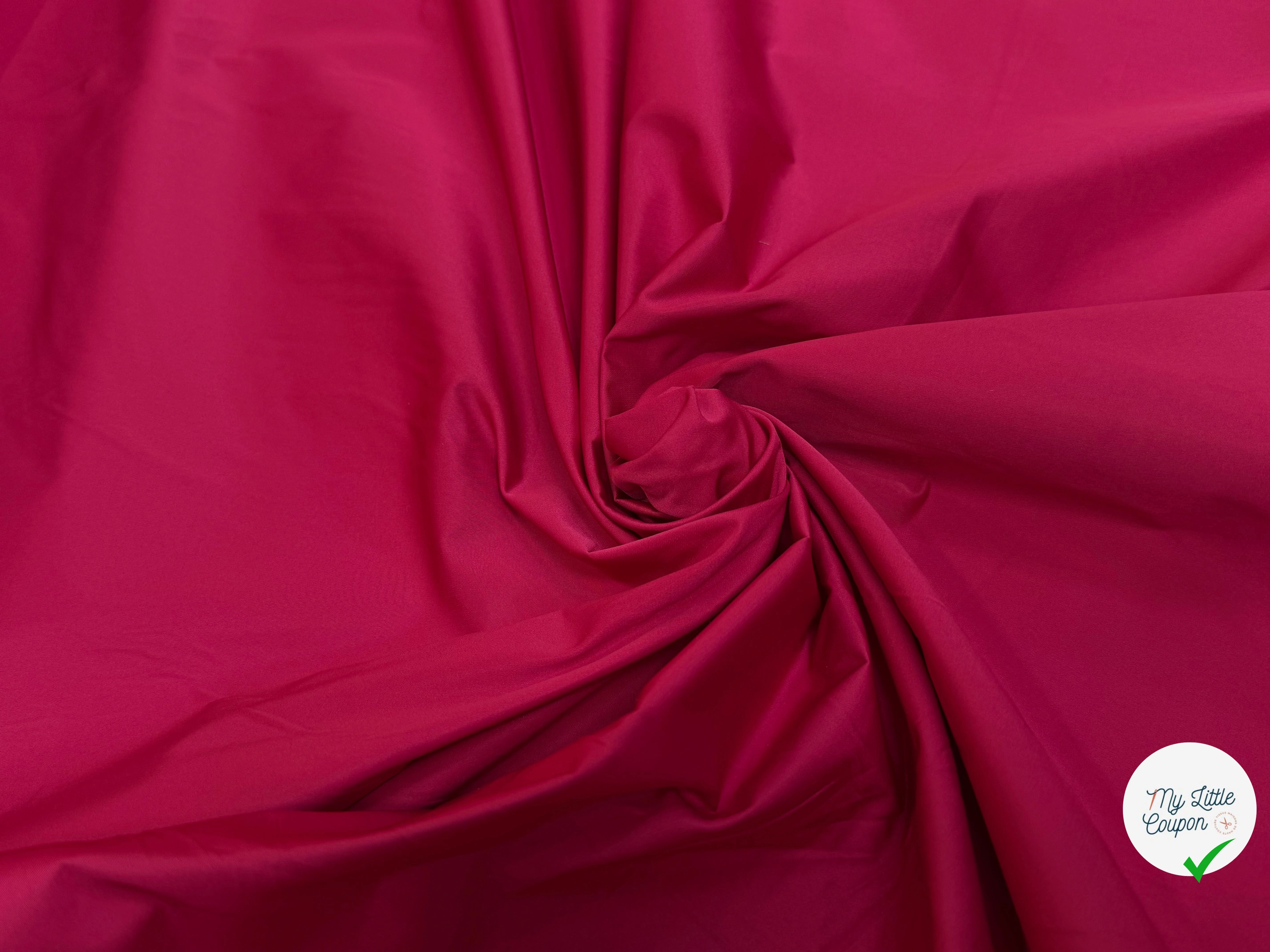 TAFFETAS LOURD CHIC ROSE ROUGE - My Little Coupon