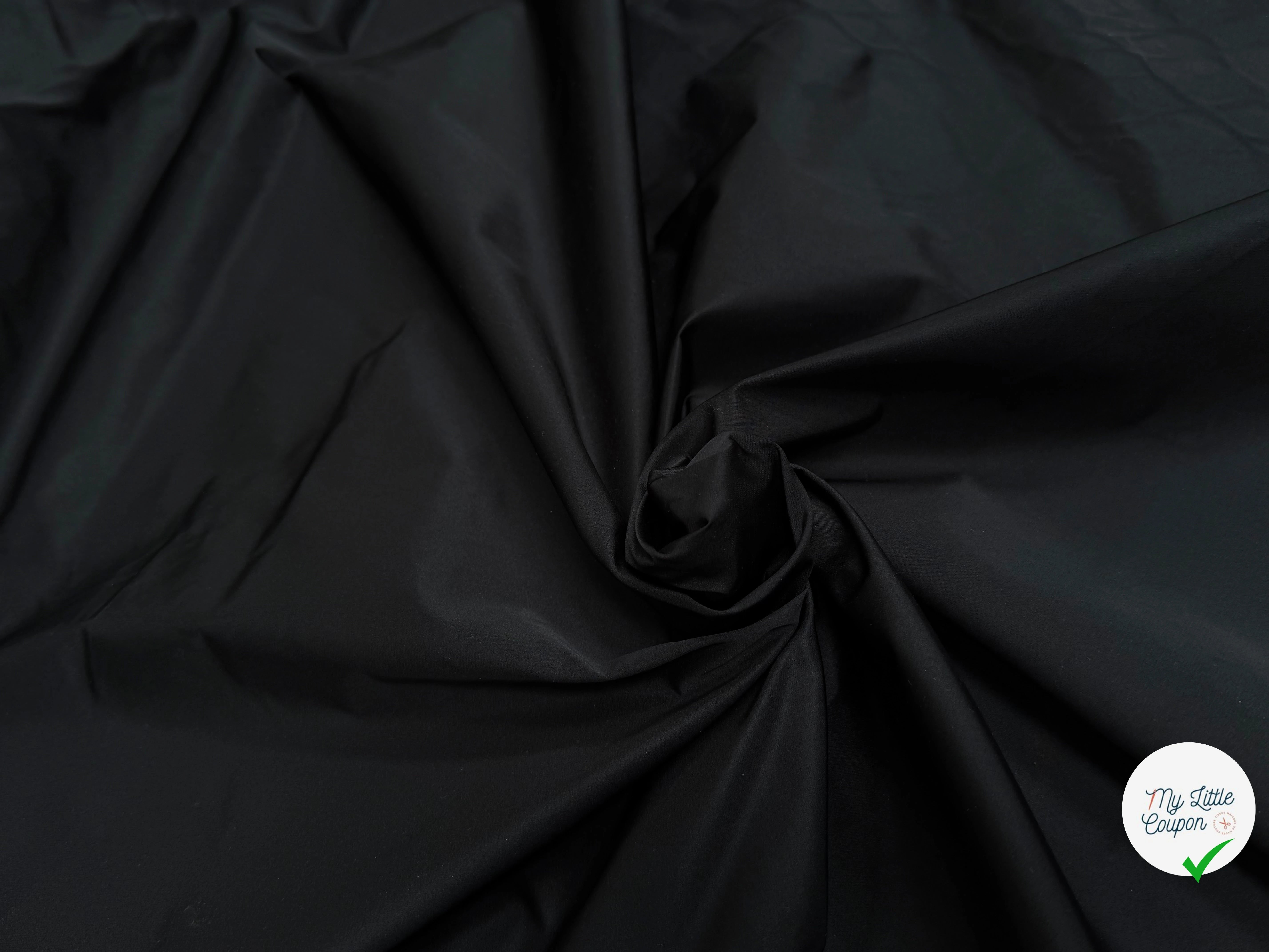 TAFFETAS LOURD CRAQUANT BEAU TOUCHER NOIR - My Little Coupon