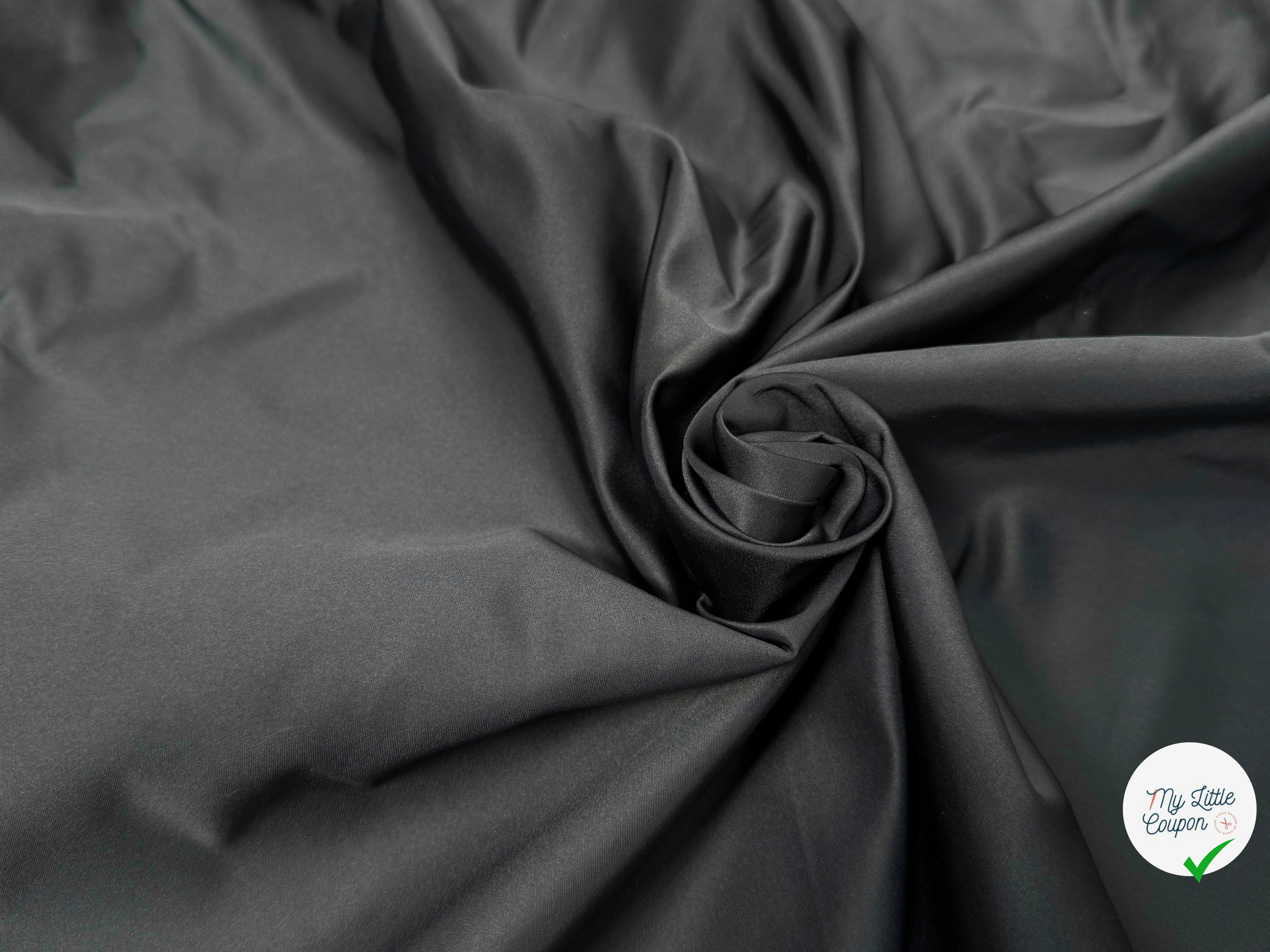 TAFFETAS LOURD SUPERBE TOUCHER GRIS FONCÉ - My Little Coupon