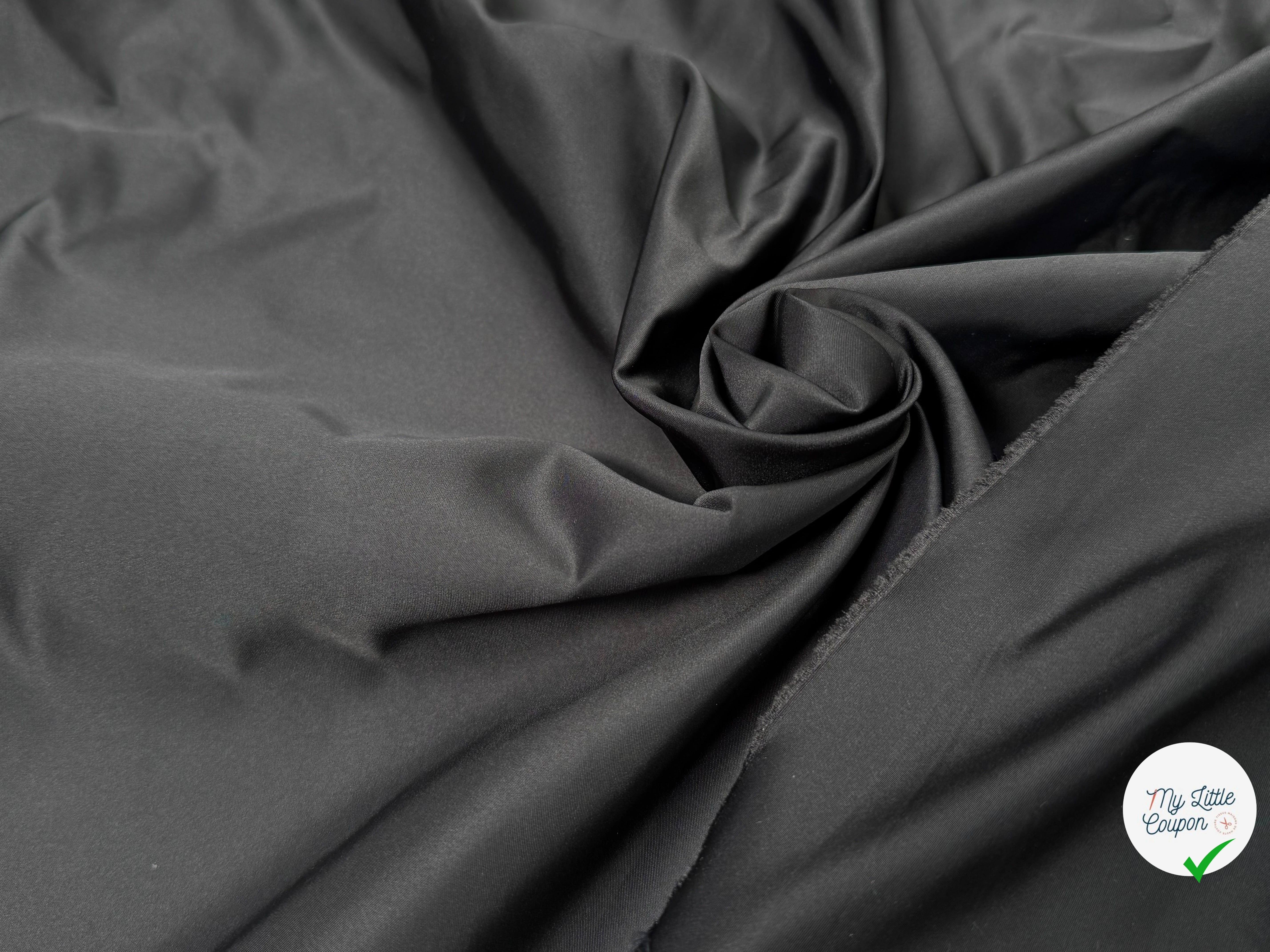 TAFFETAS LOURD SUPERBE TOUCHER GRIS FONCÉ - My Little Coupon